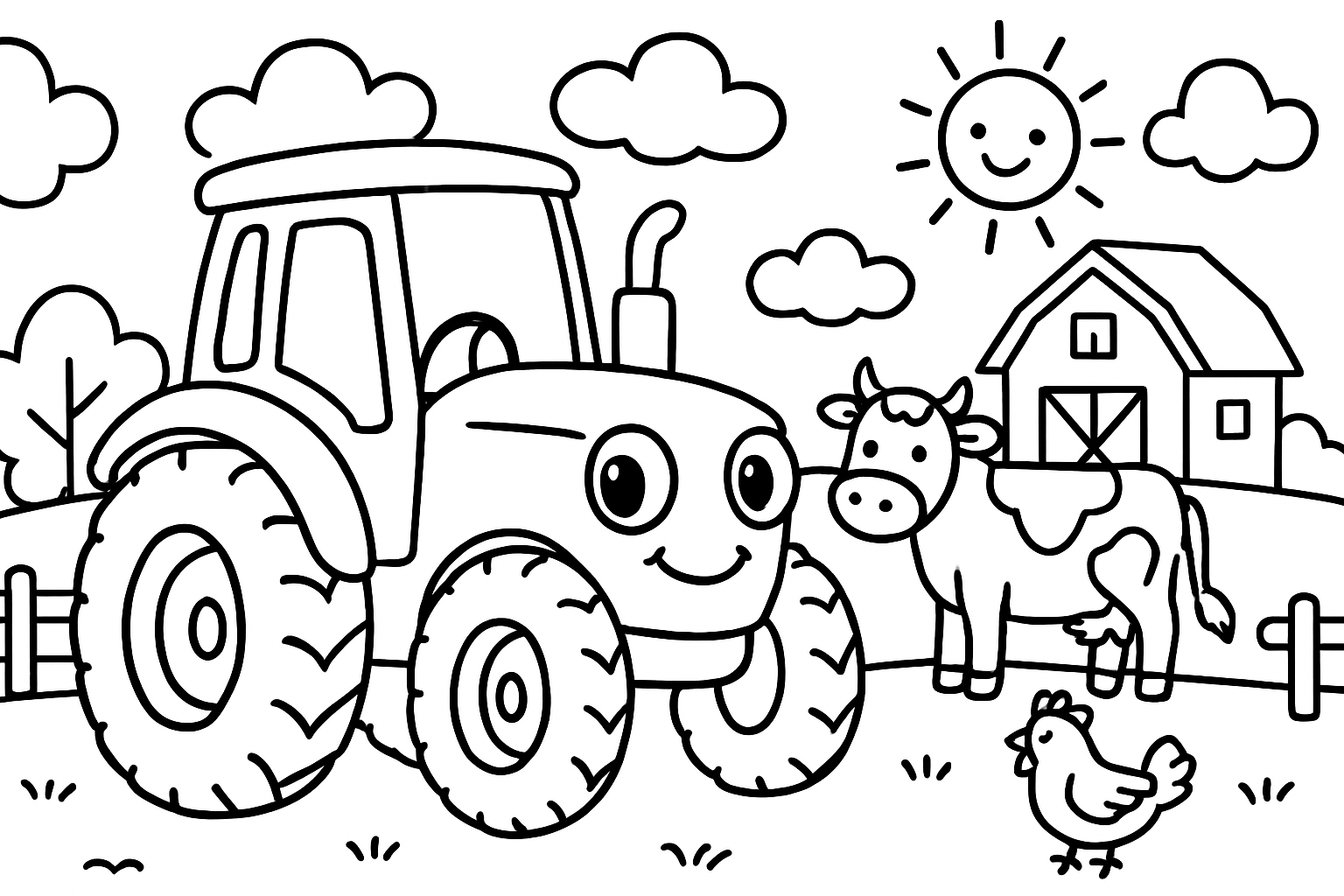 Boerderij tractor
