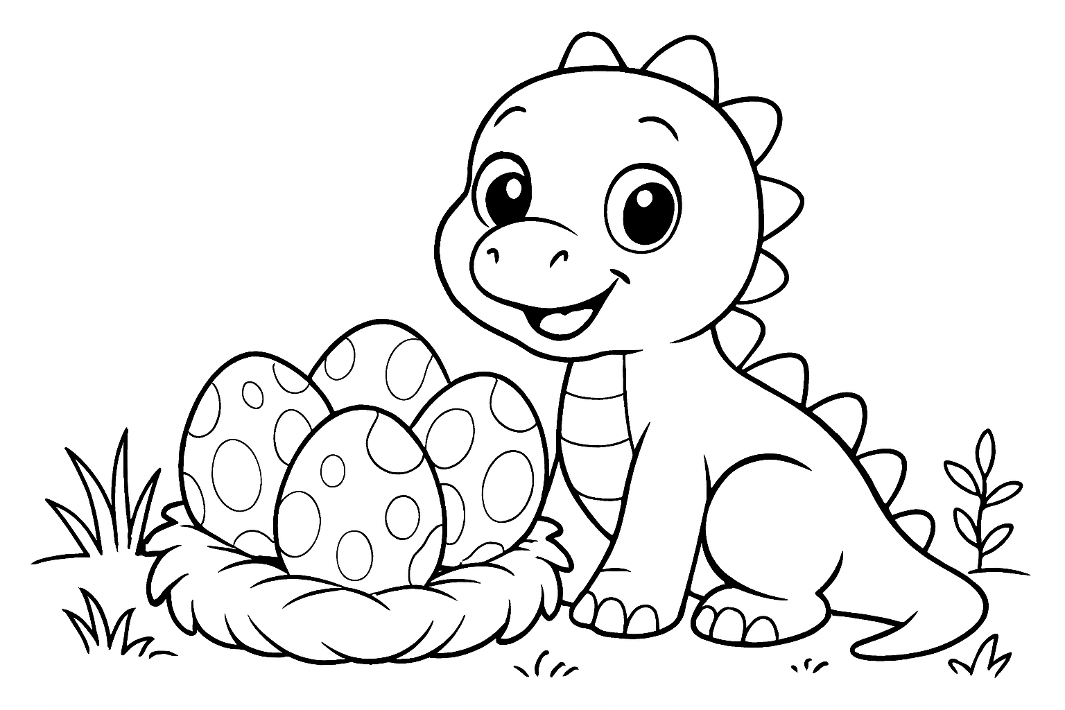 Dino met eieren