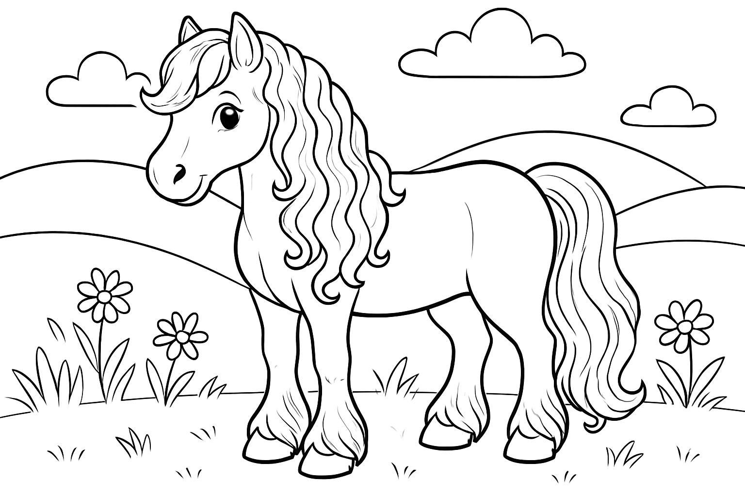 Fries paard