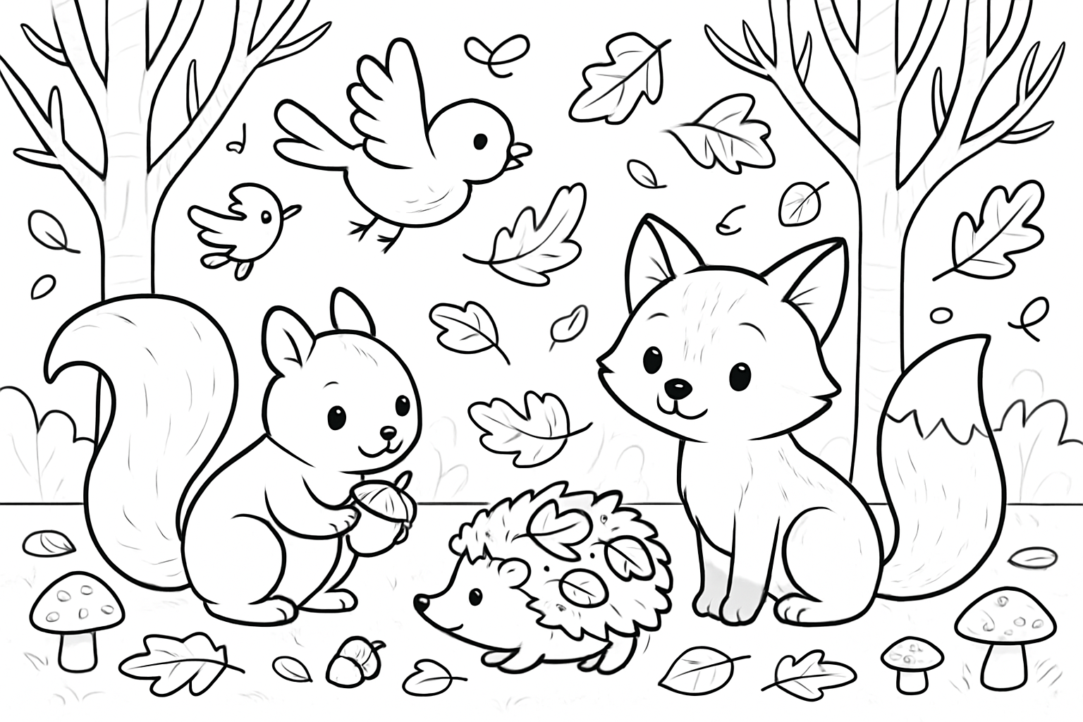 Herfst dieren