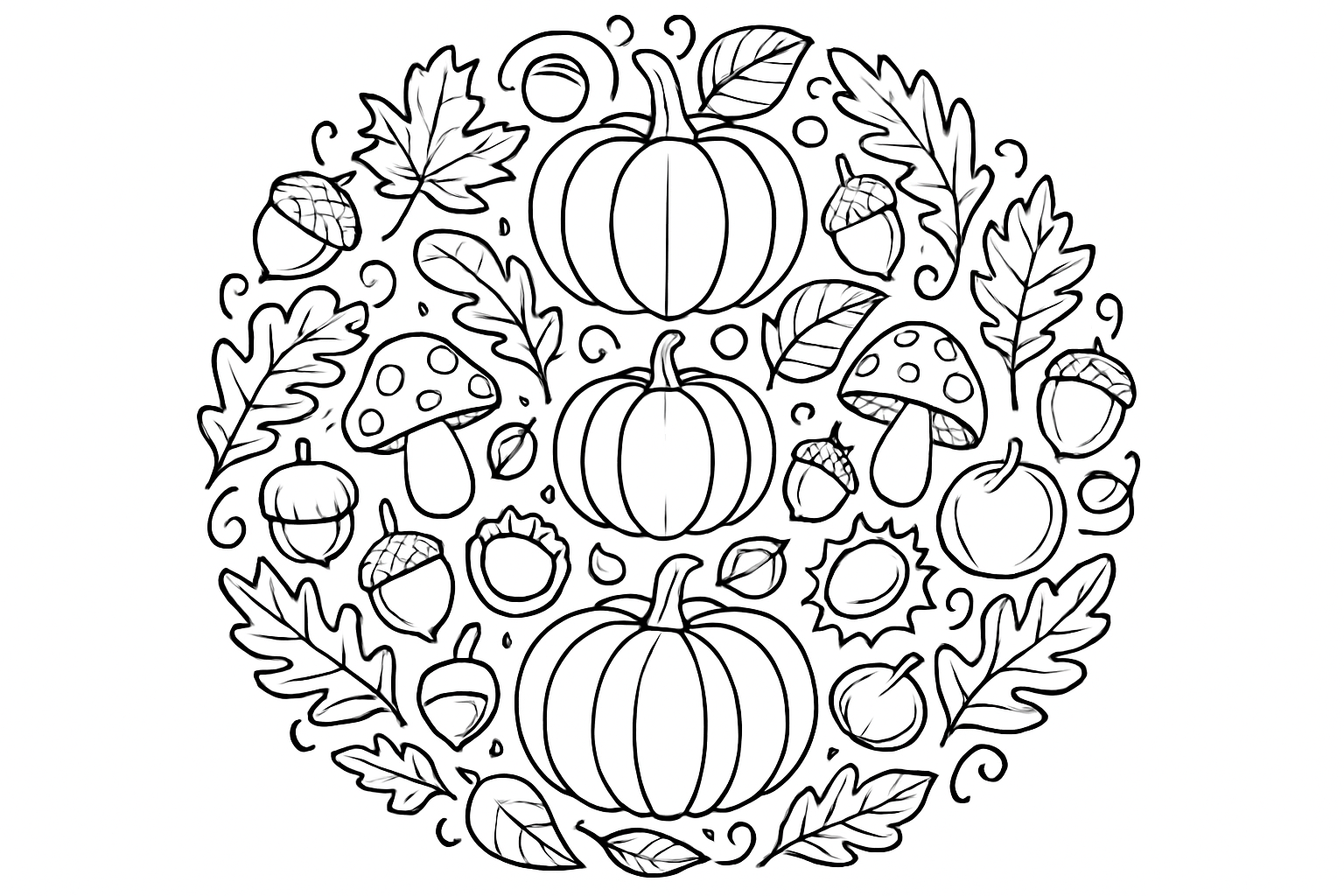 Herfst mandala's