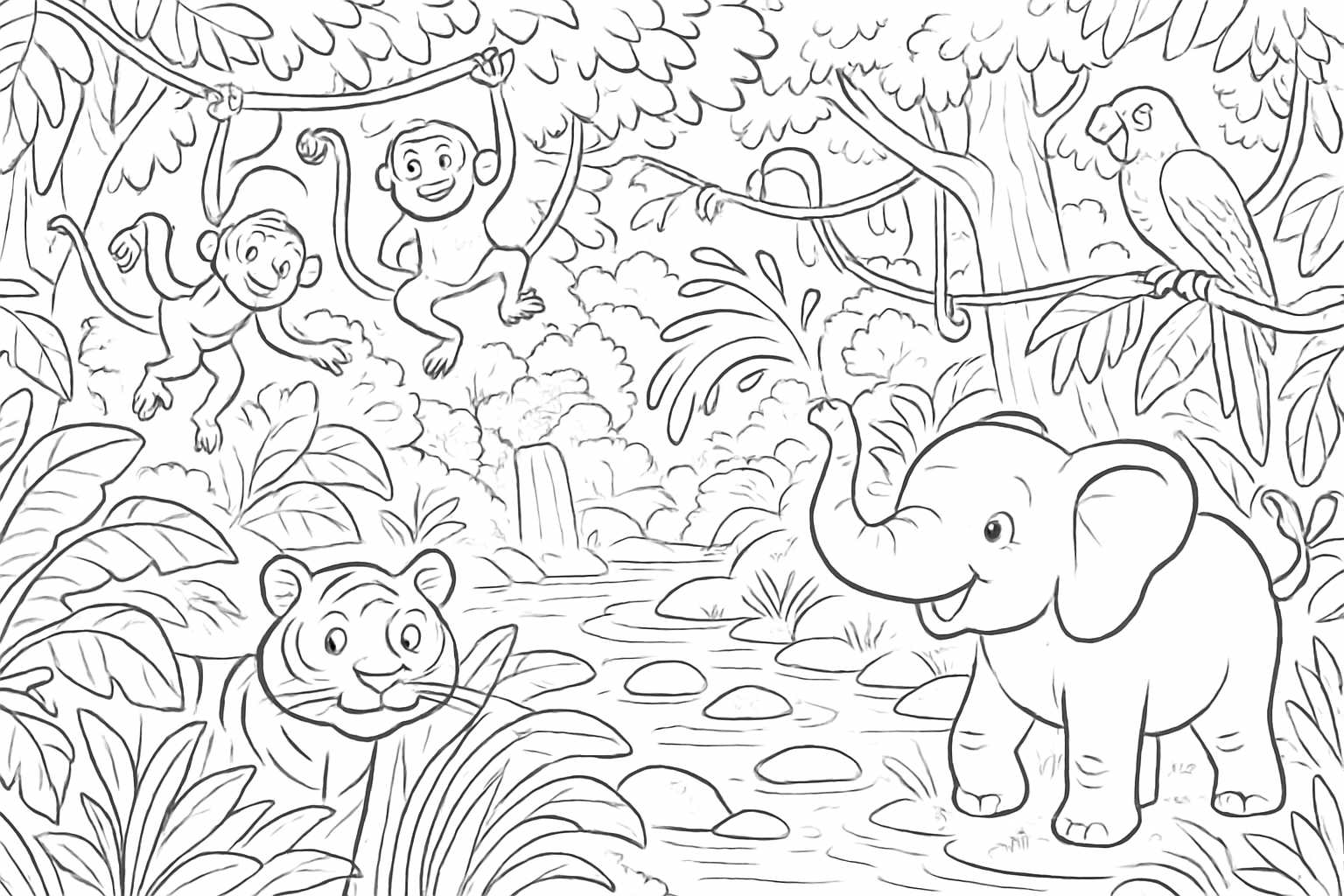 Jungle landschappen