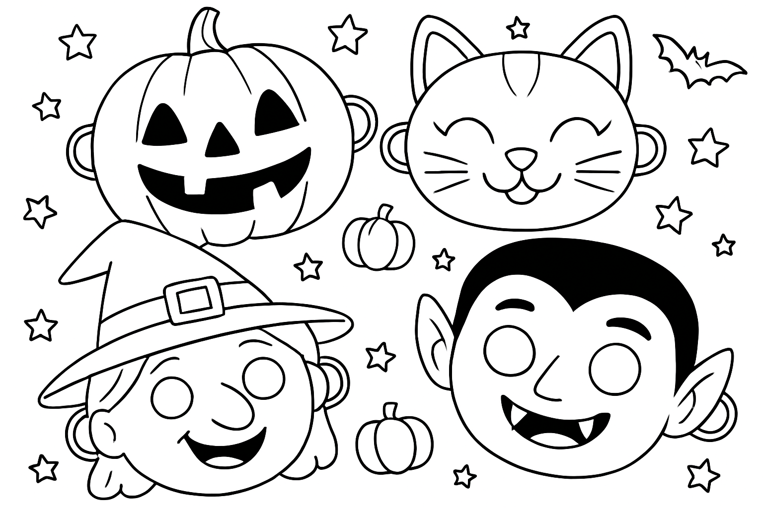 Halloween maskers