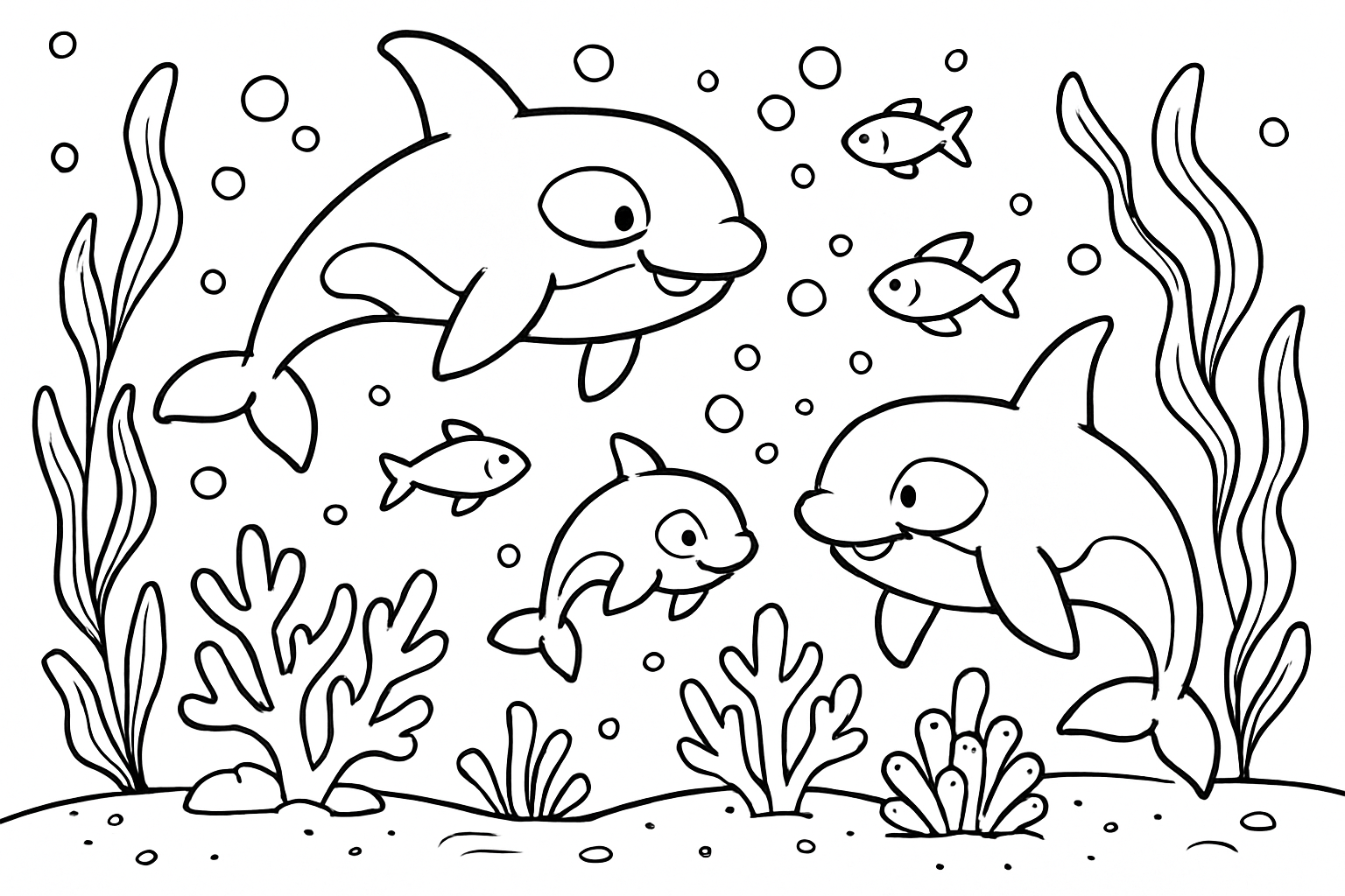 Orca's onderwater