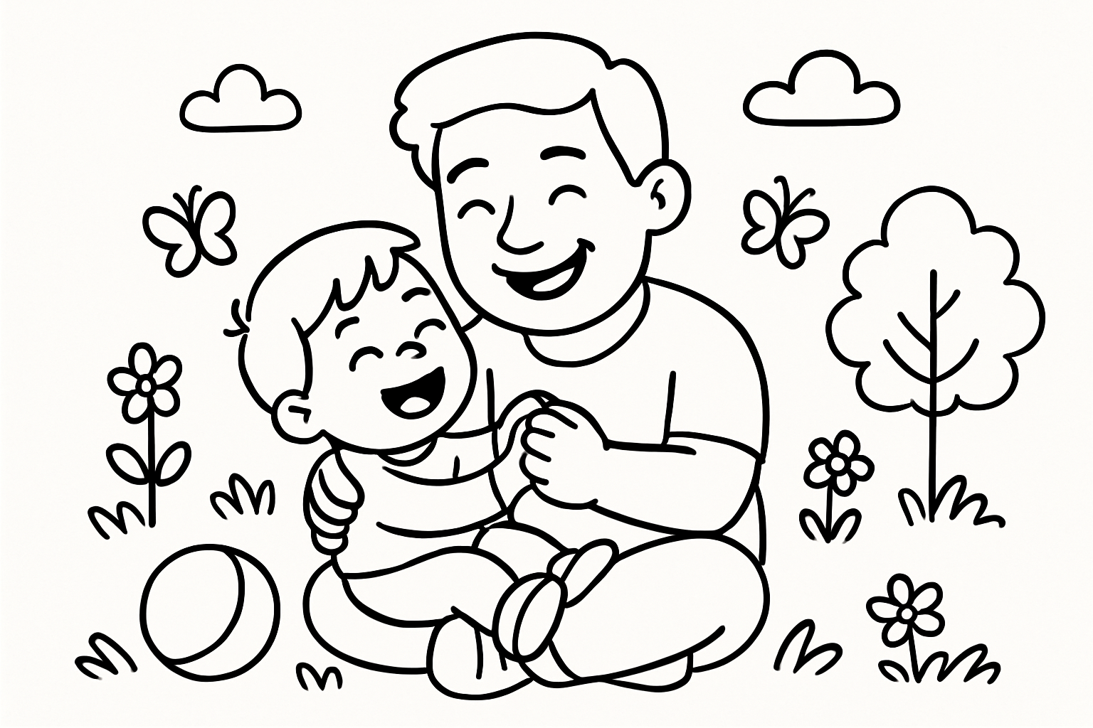 Papa en kind