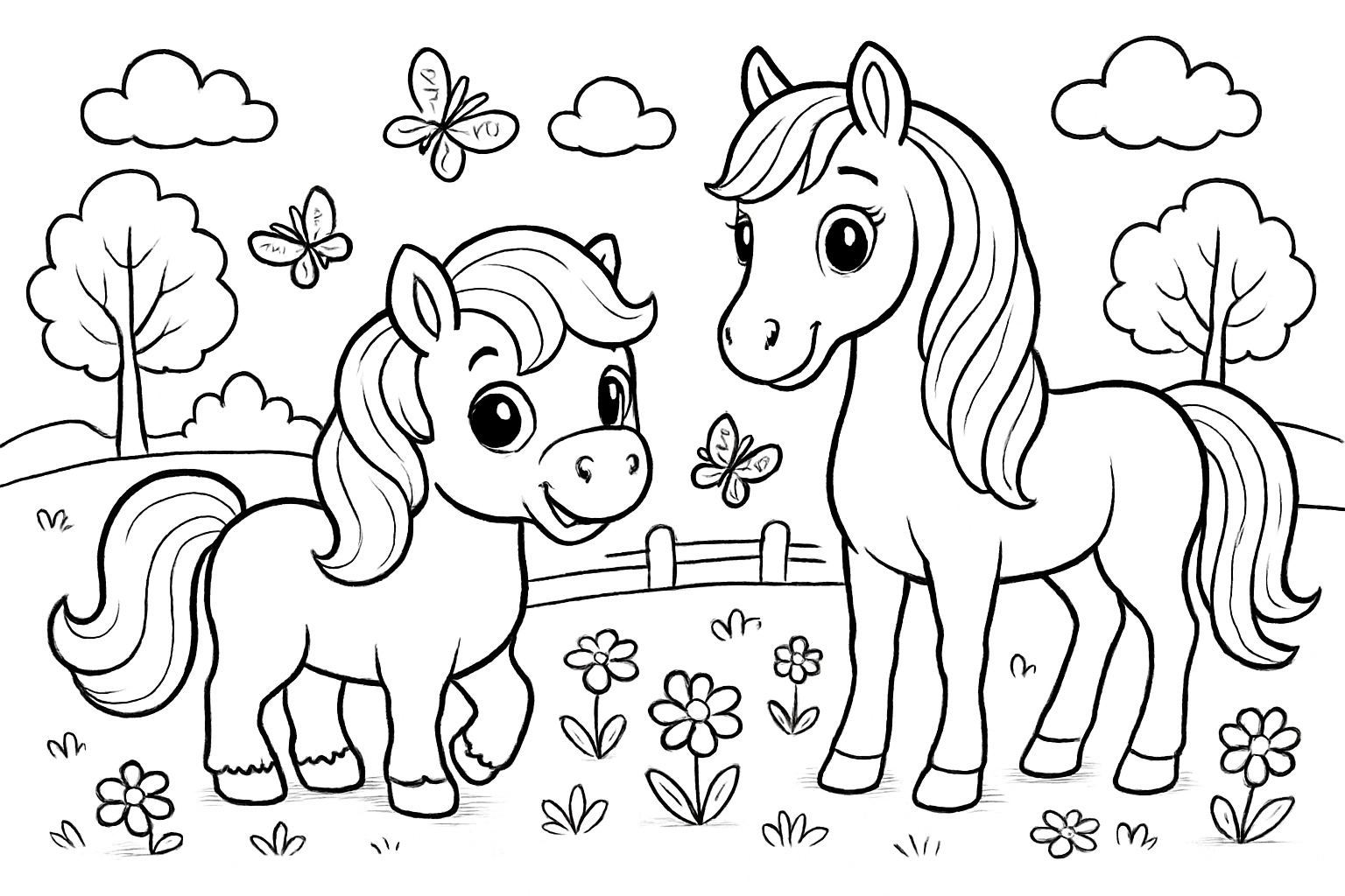 Pony en paard
