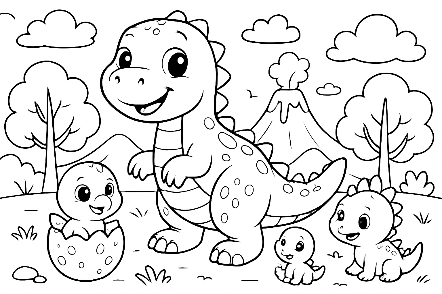 Schattige dino