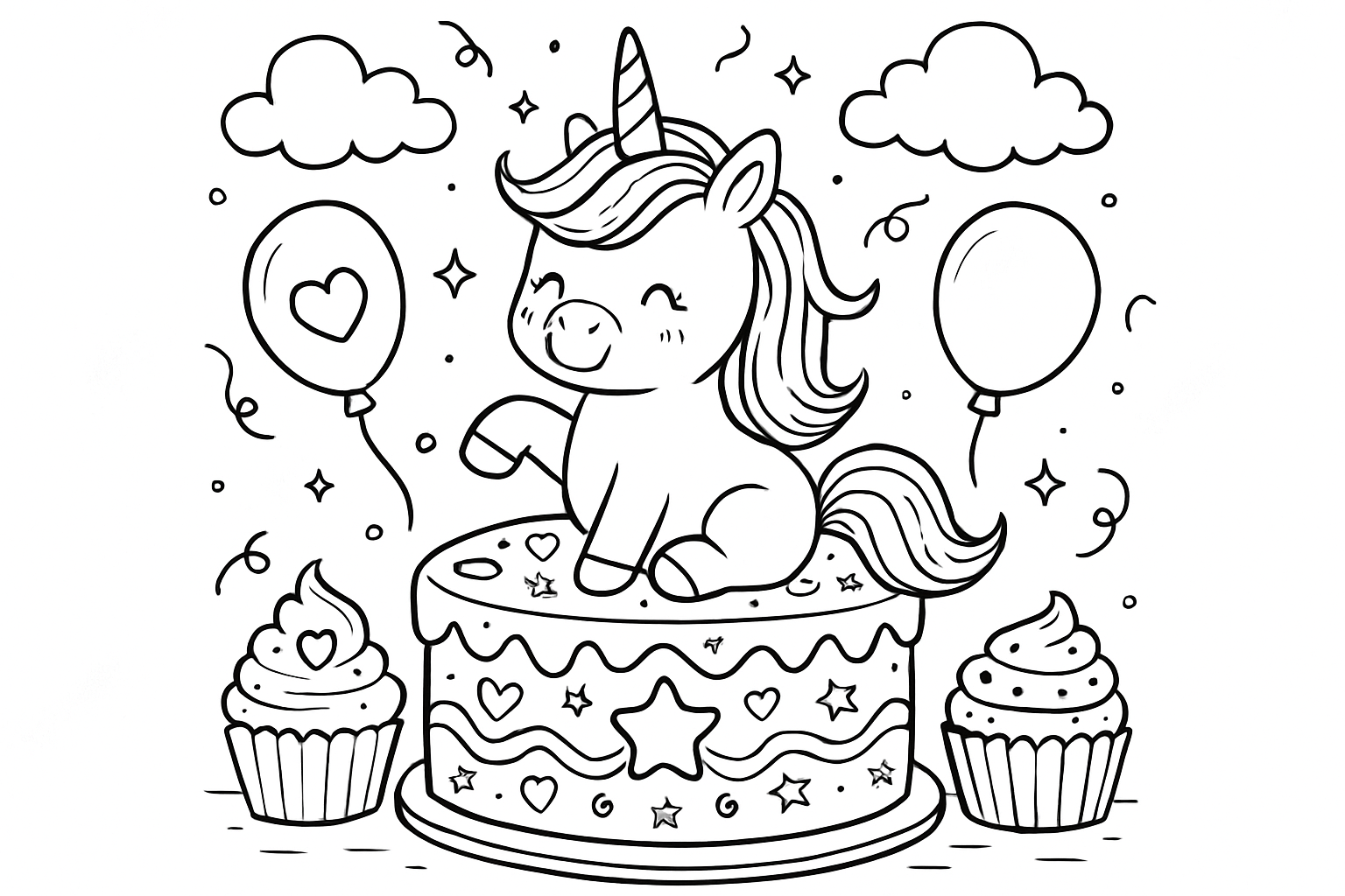 Unicorn taart