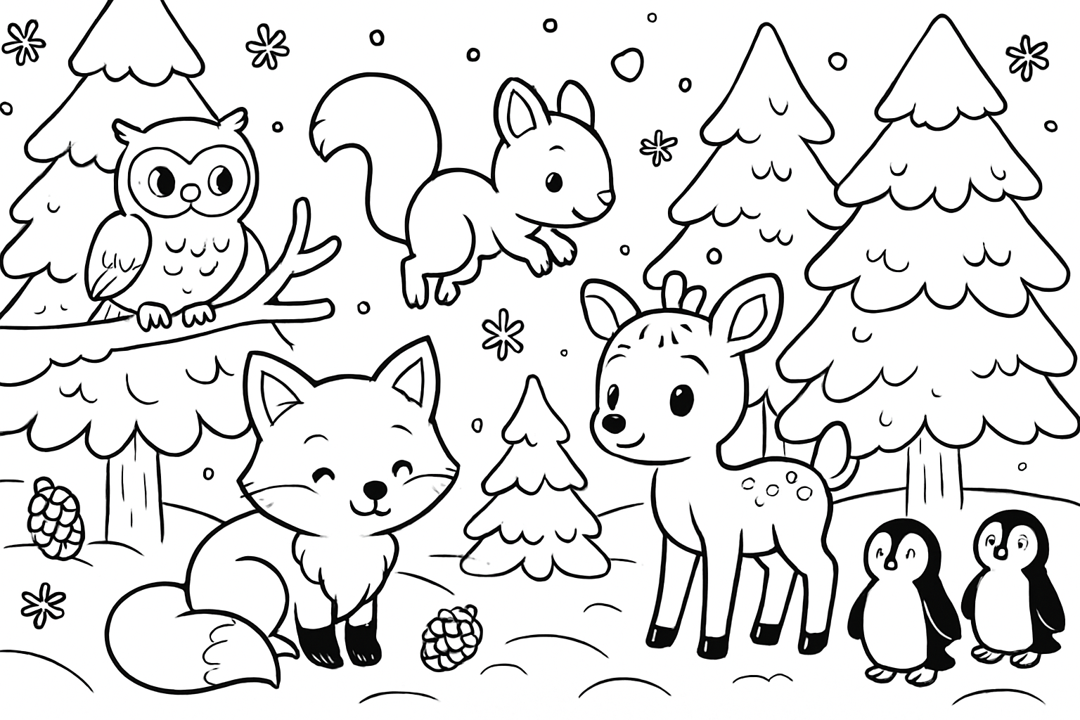Winter dieren