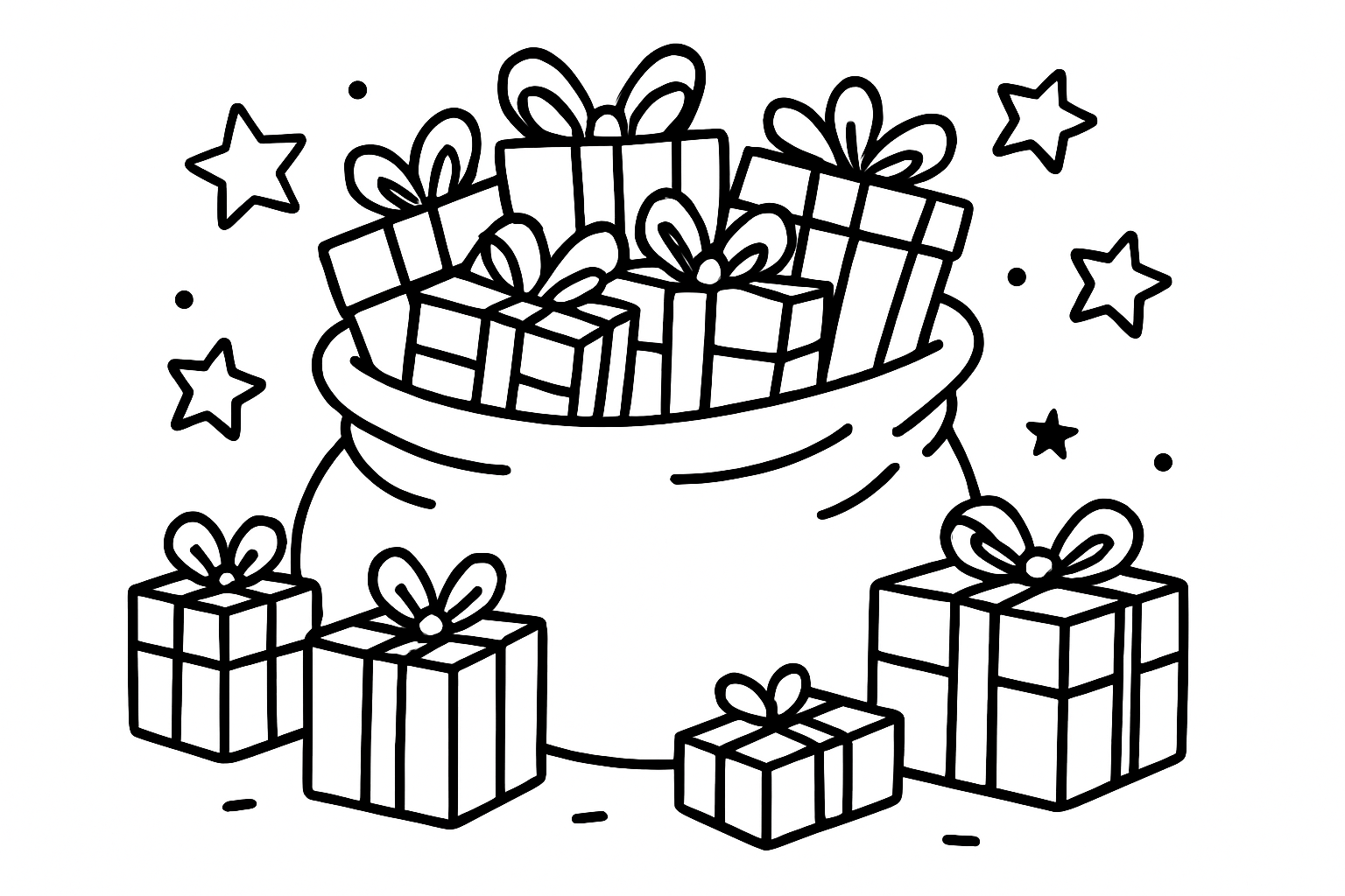 Zak en cadeautjes