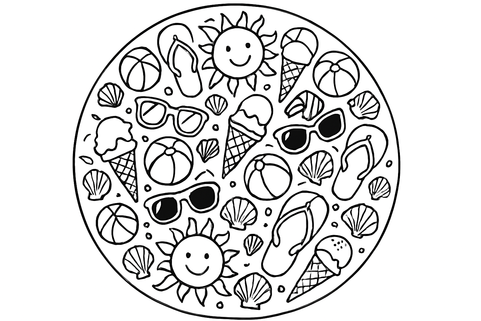 Zomer mandala's
