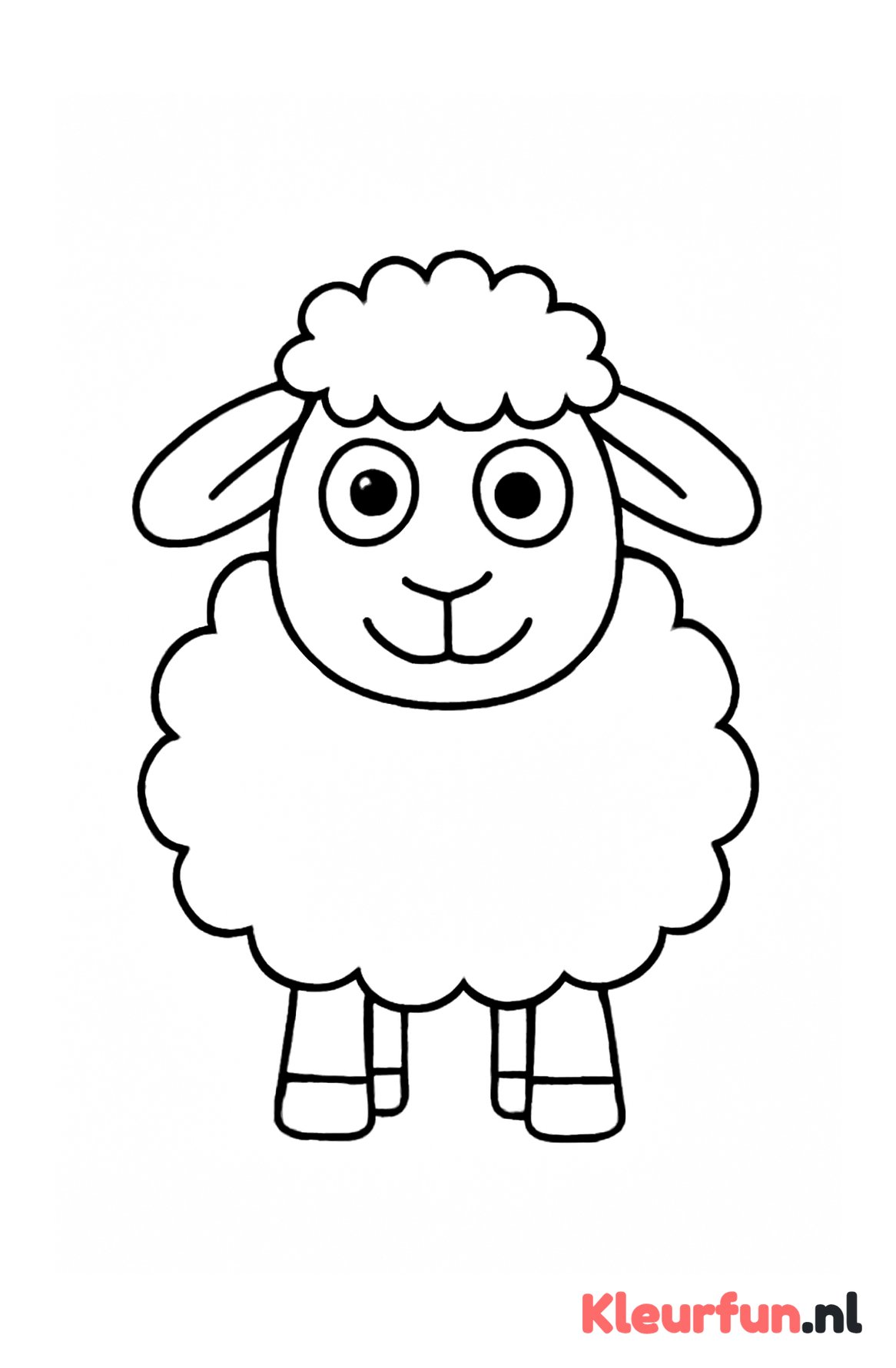 Blij simpel schaap