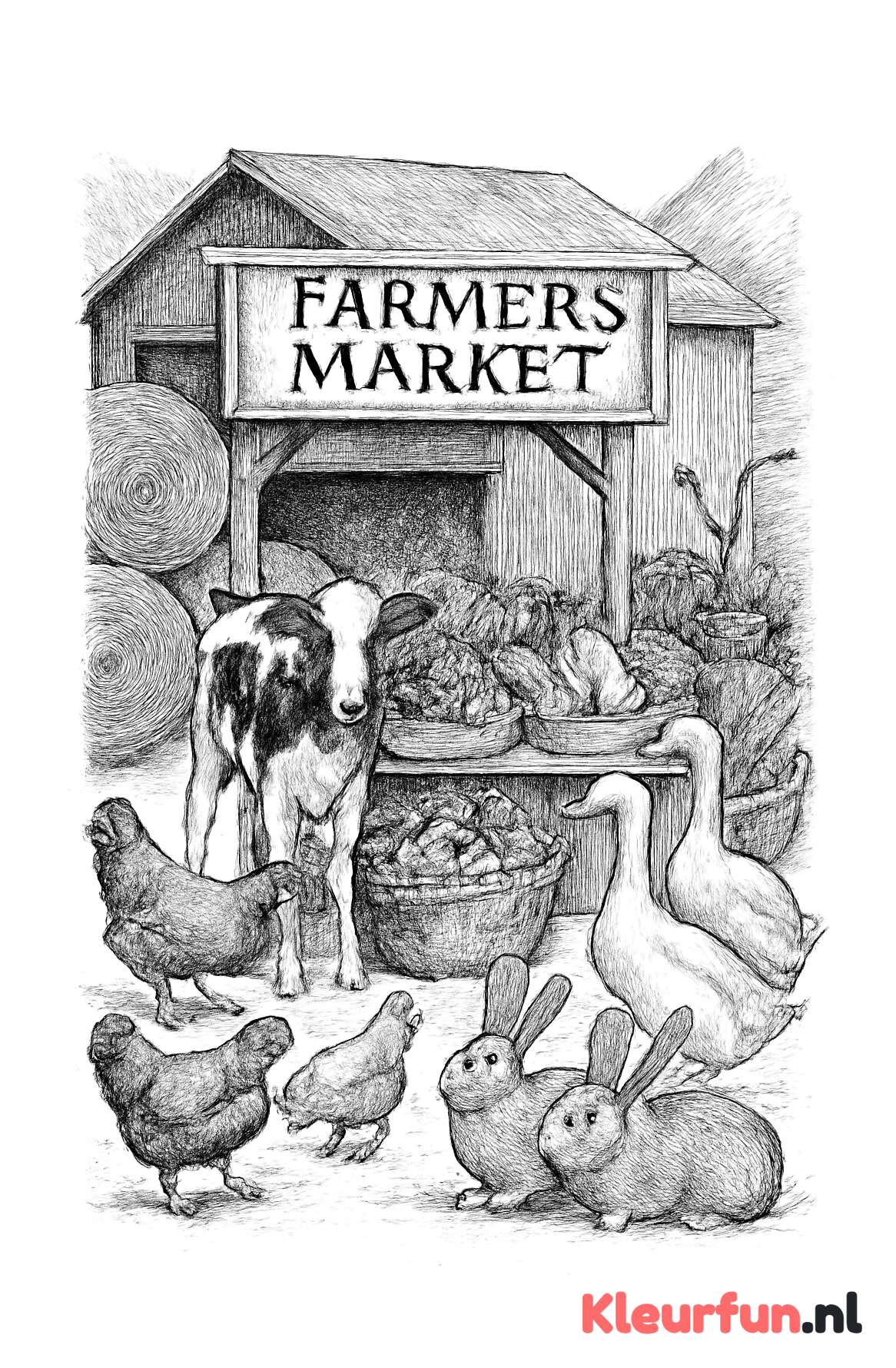Boerderijmarkt op het Erf met Boerderijdieren
