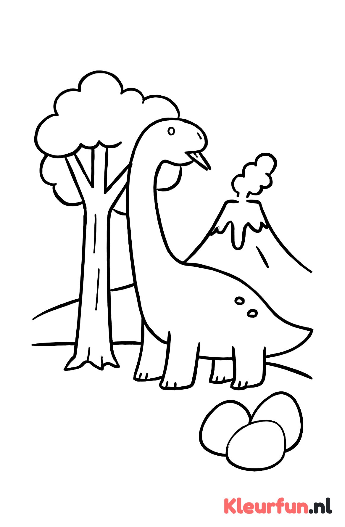 Brachiosaurus eet bomen
