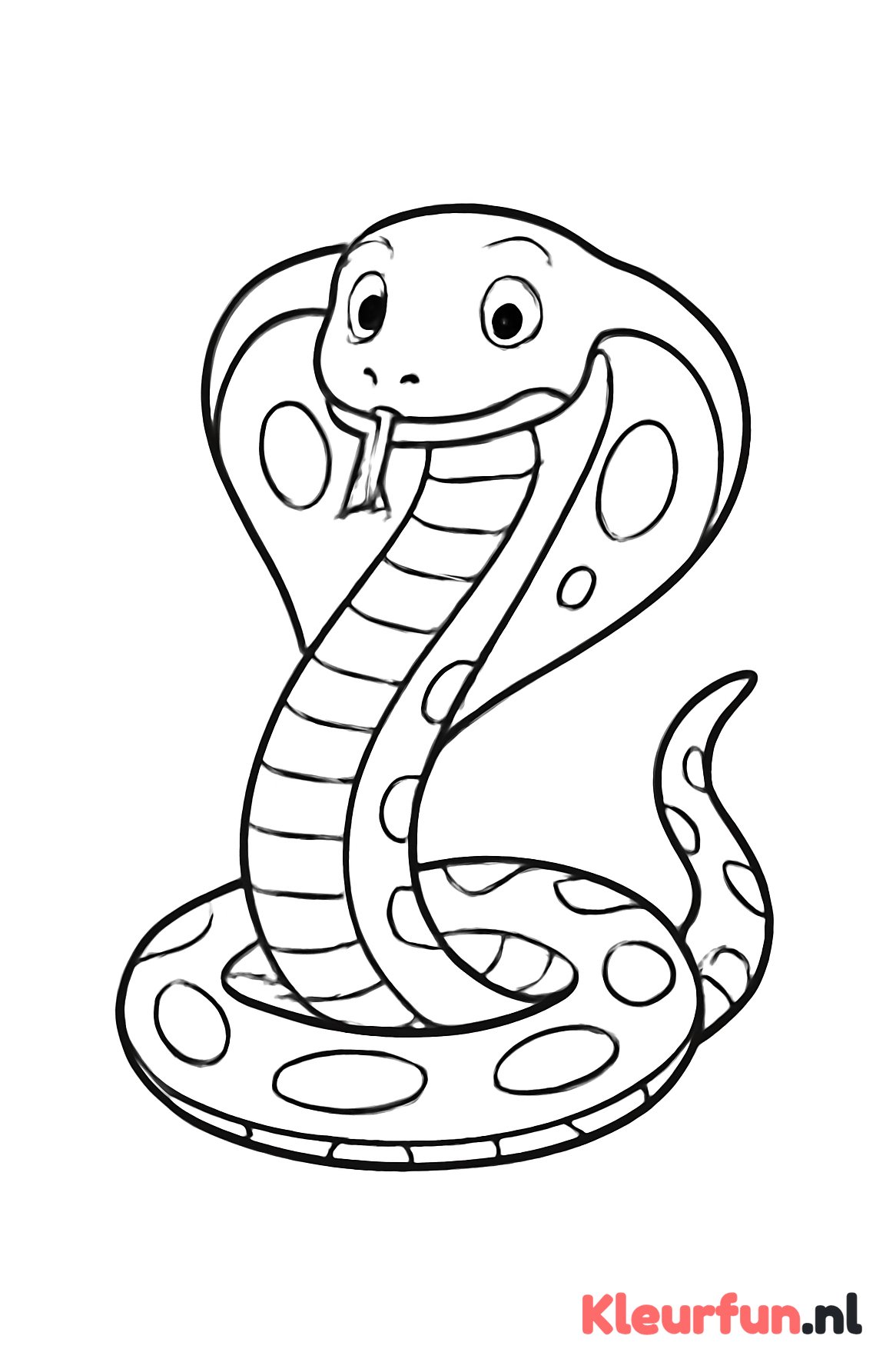 Cobra met opgeheven kap