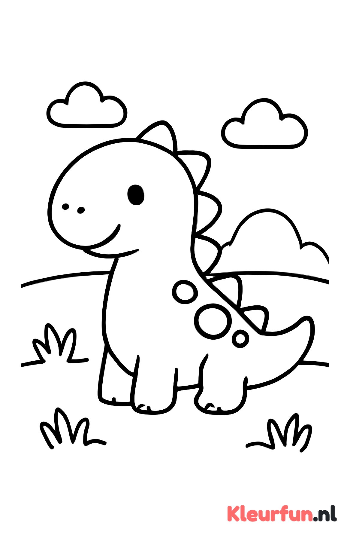 Dino in het veld