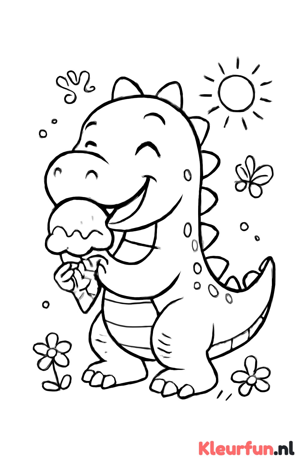 Dino met ijsco