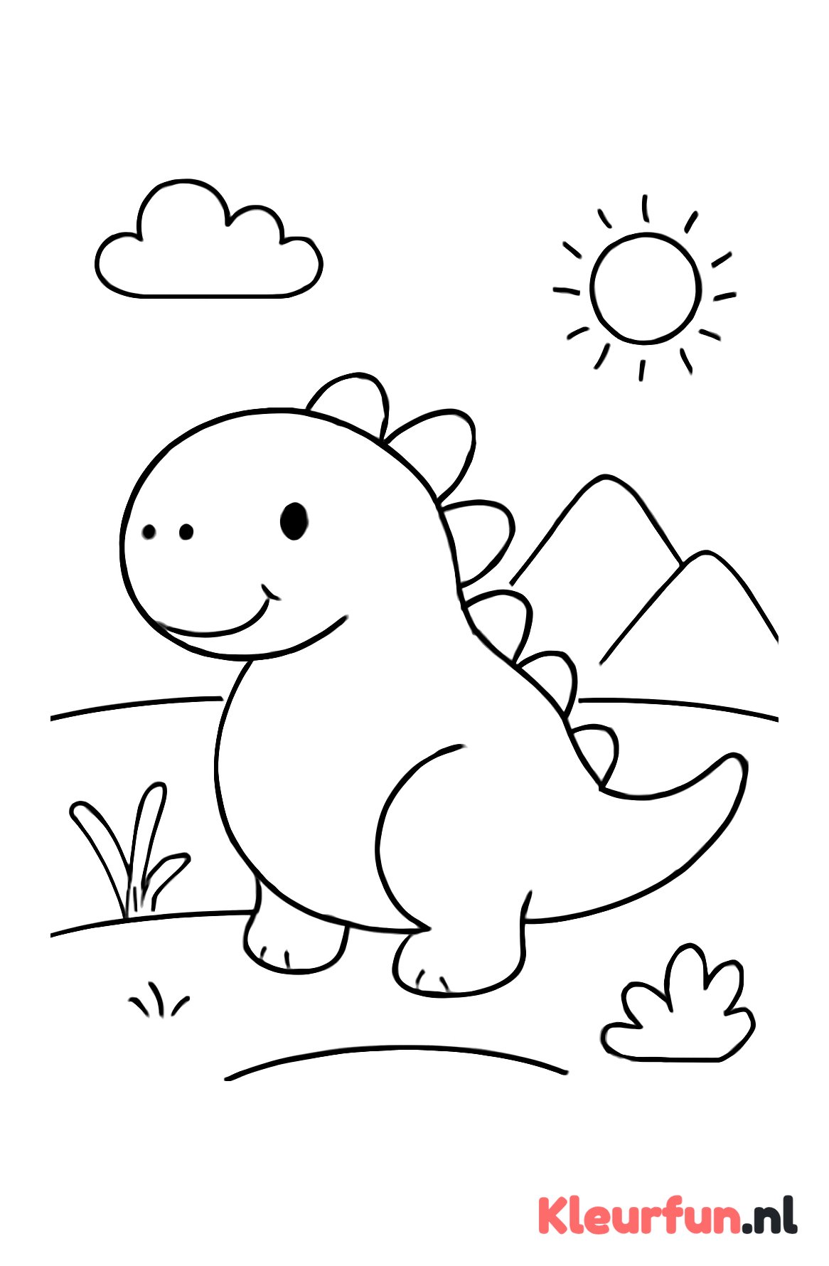 Dinosaurus in Open Landschap