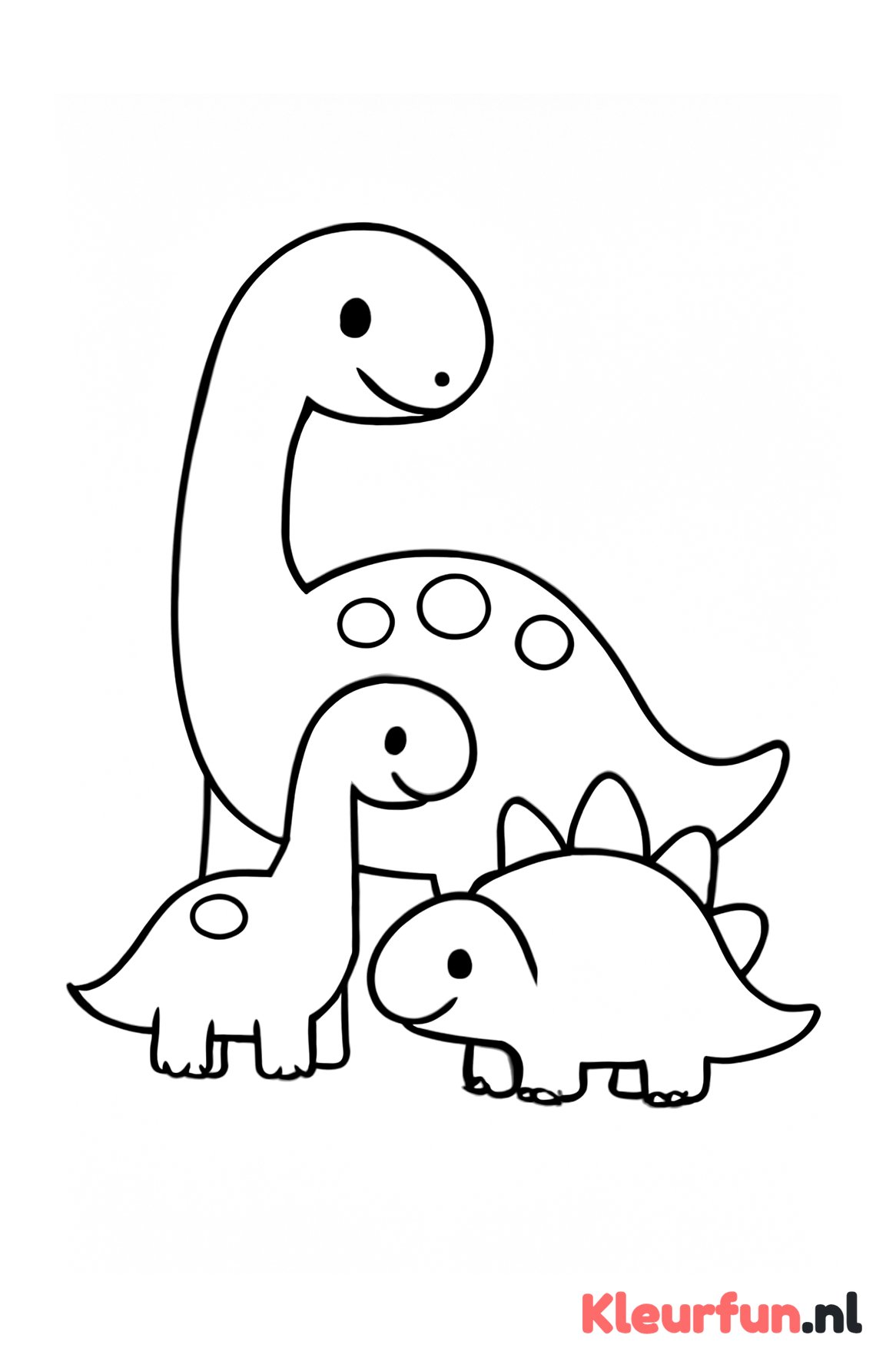 Dinosaurusfamilie eenvoudig