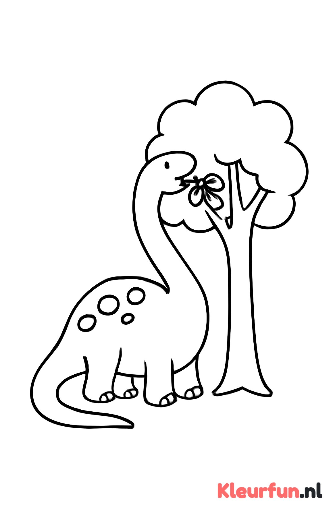 Diplodocus eet bladeren