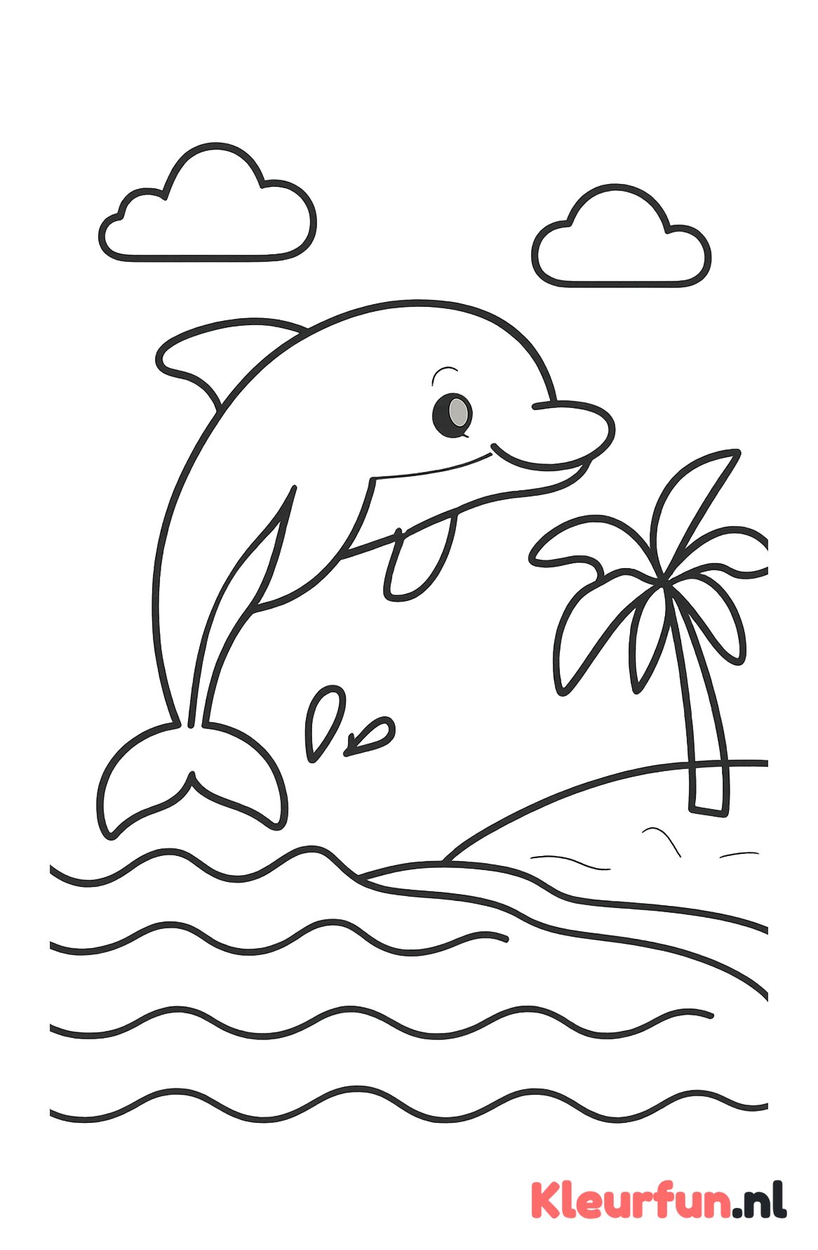 Dolfijn aan strand