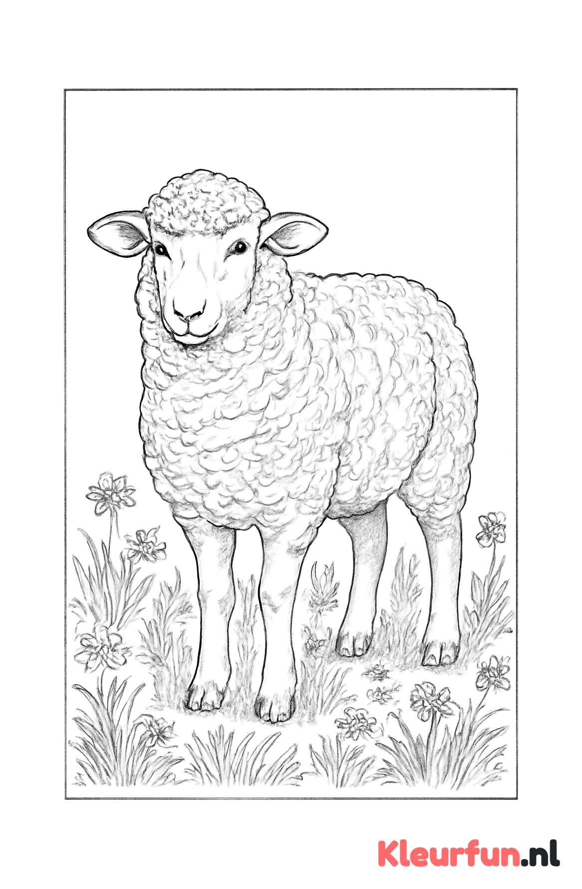 Wollig Schaap in het Weiland