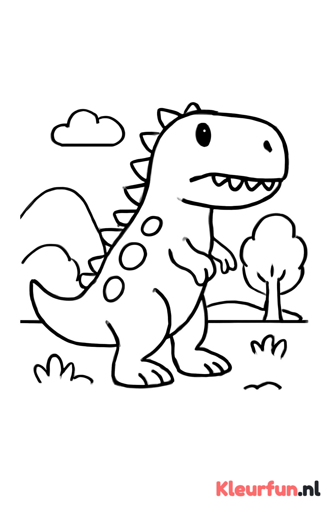Eenvoudige Gigantosaurus voor peuters