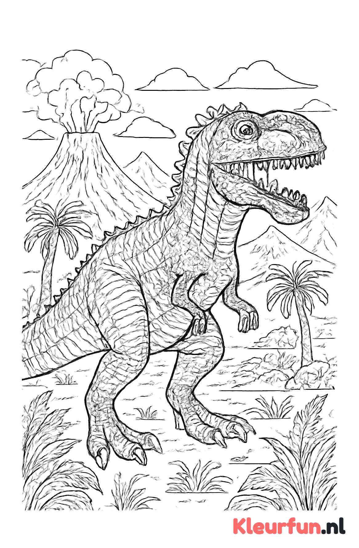 Gigantosaurus Landschap