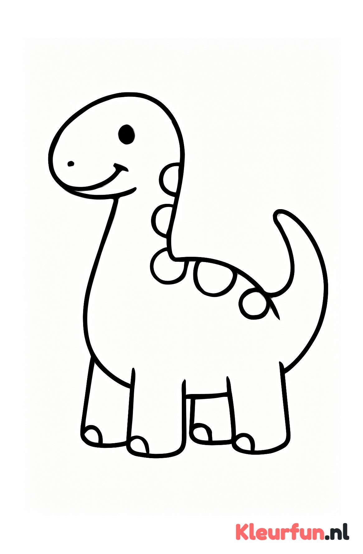 Grote eenvoudige dinosaurus