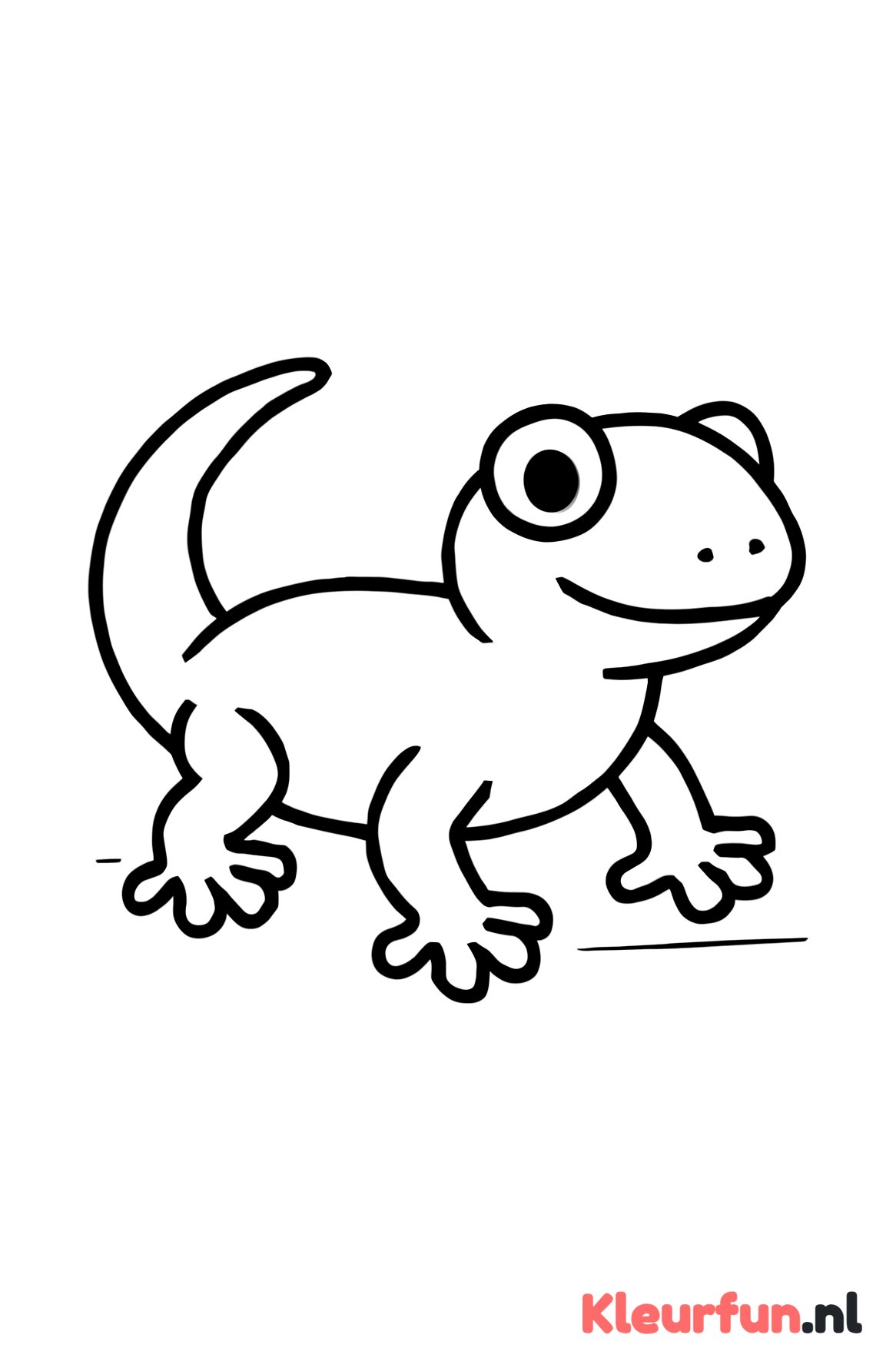 Grote eenvoudige gekko