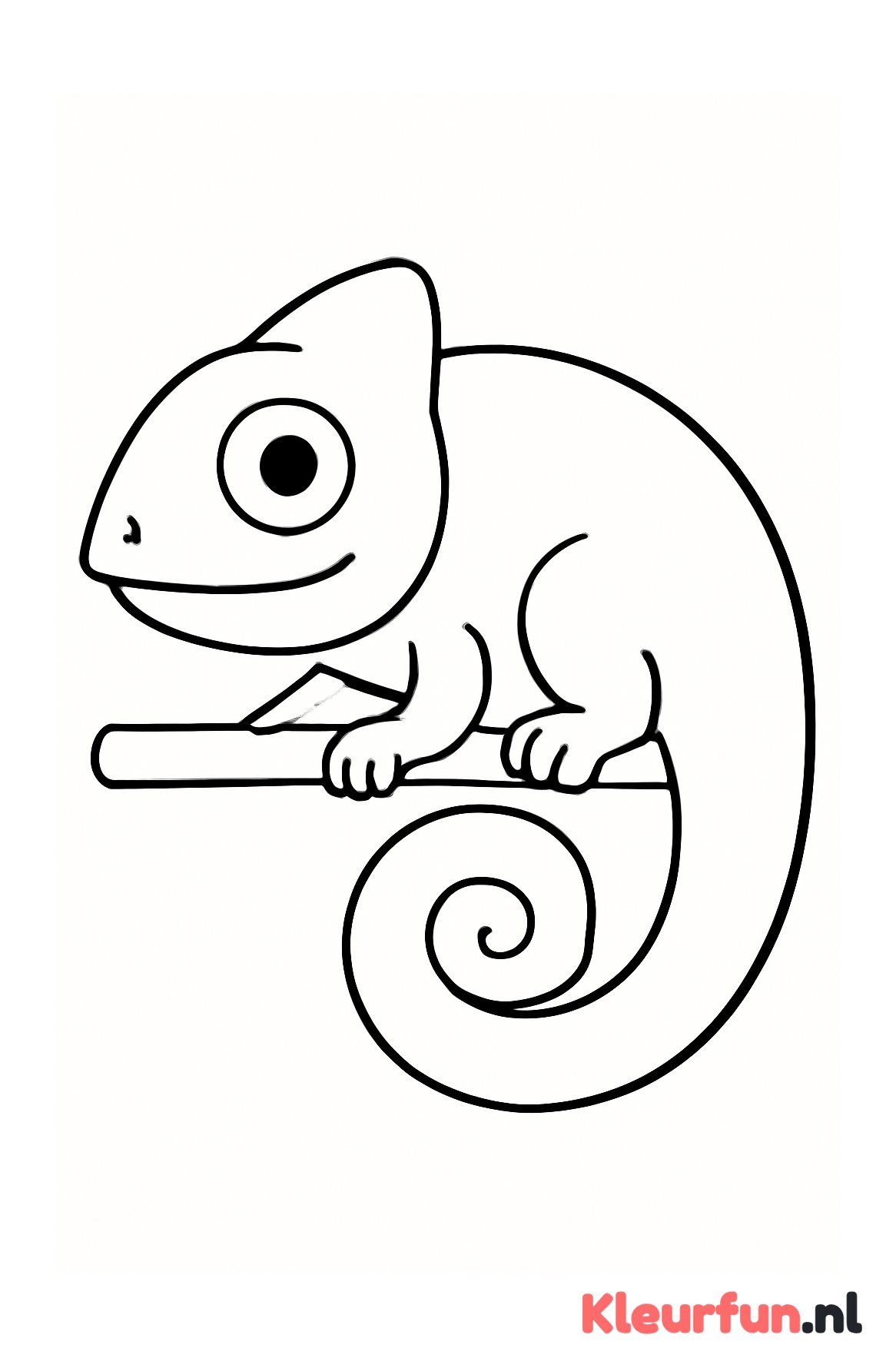 Grote eenvoudige kameleon