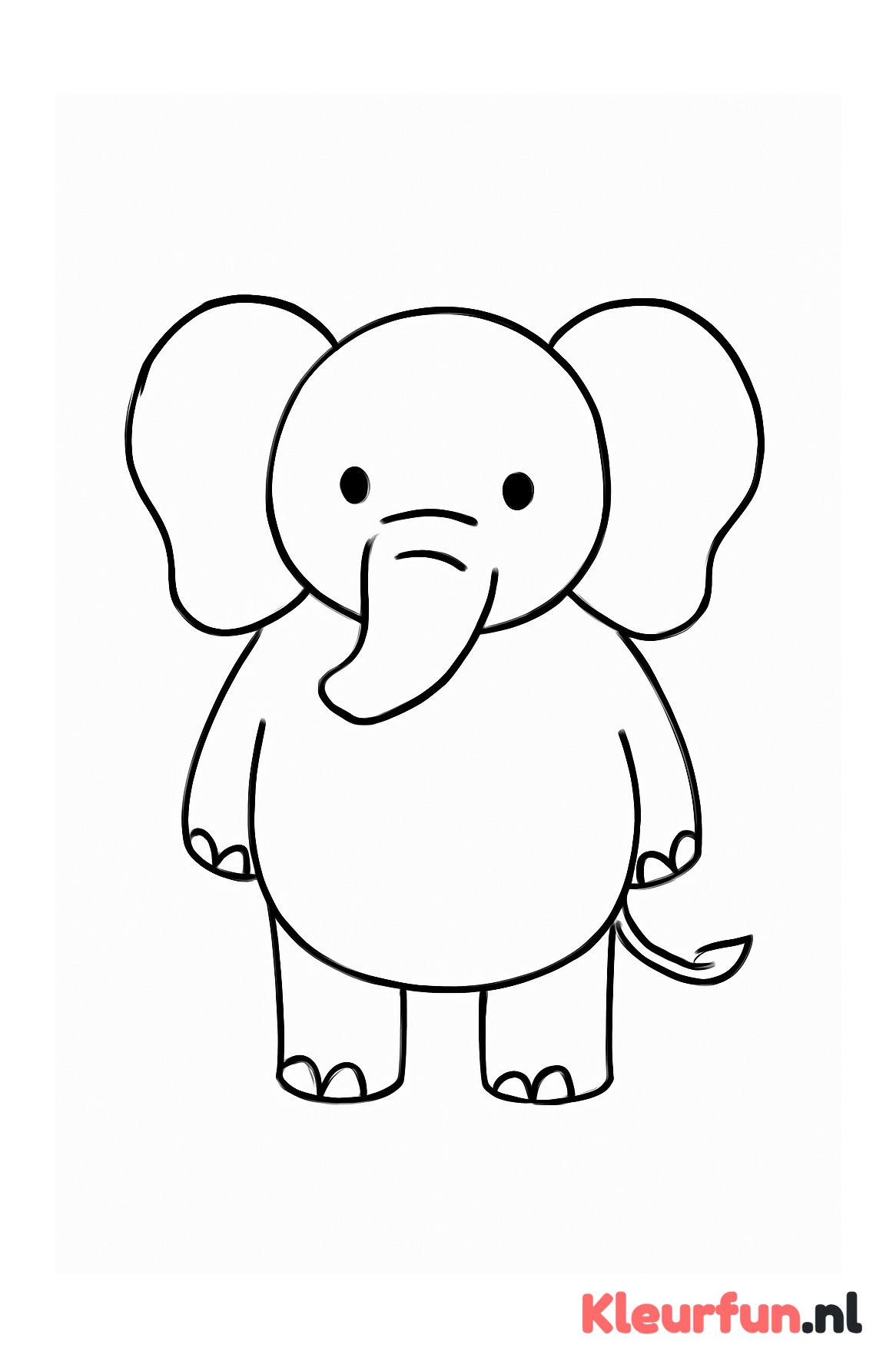 Grote eenvoudige olifant