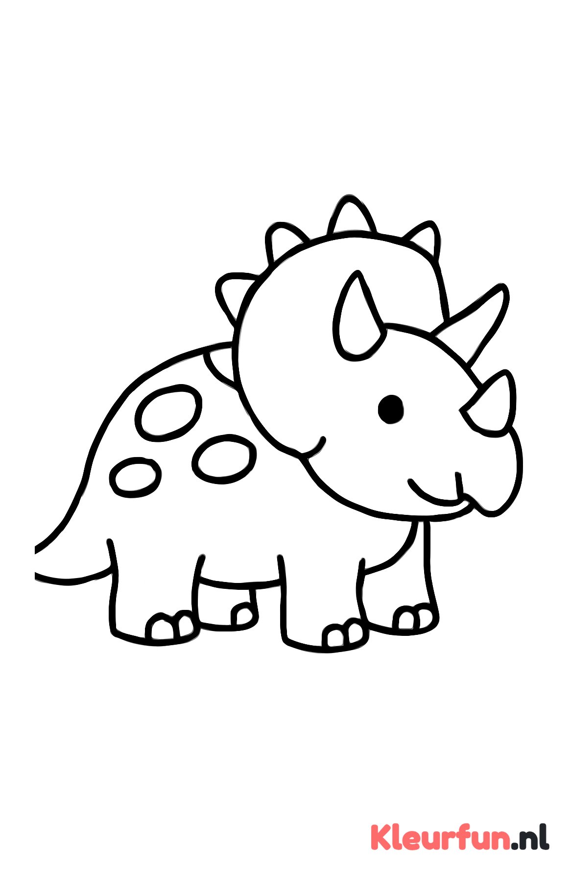 Grote eenvoudige triceratops