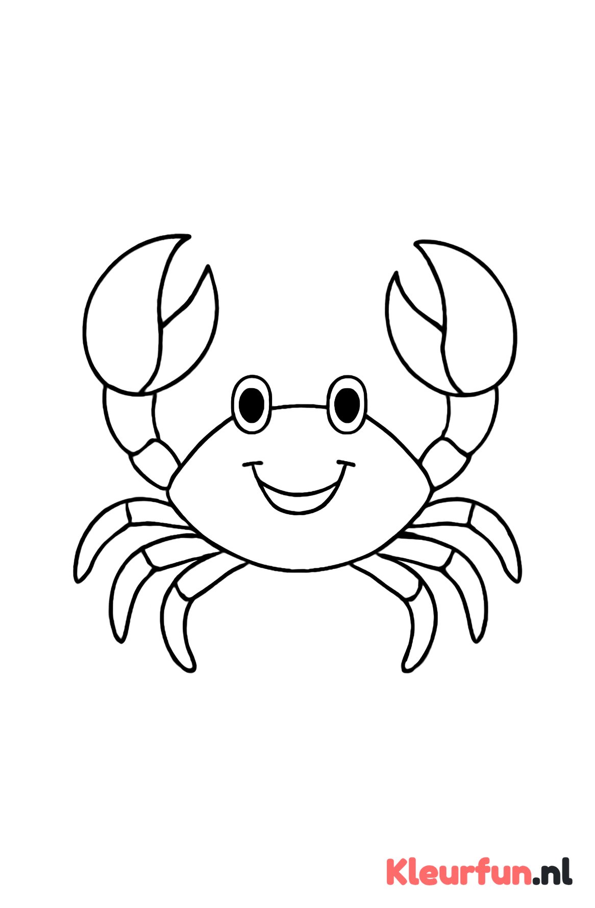 Grote vriendelijke krab