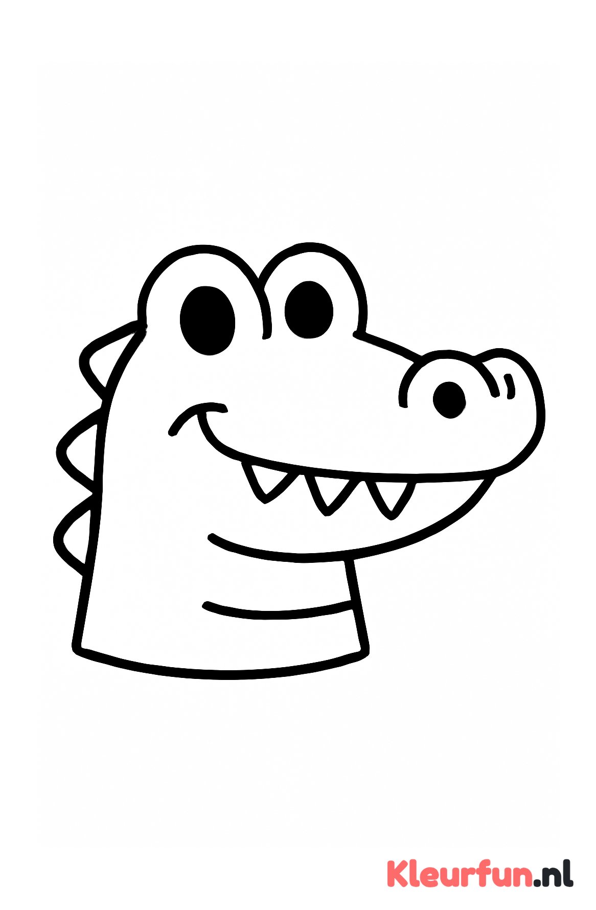 Grote krokodil kop