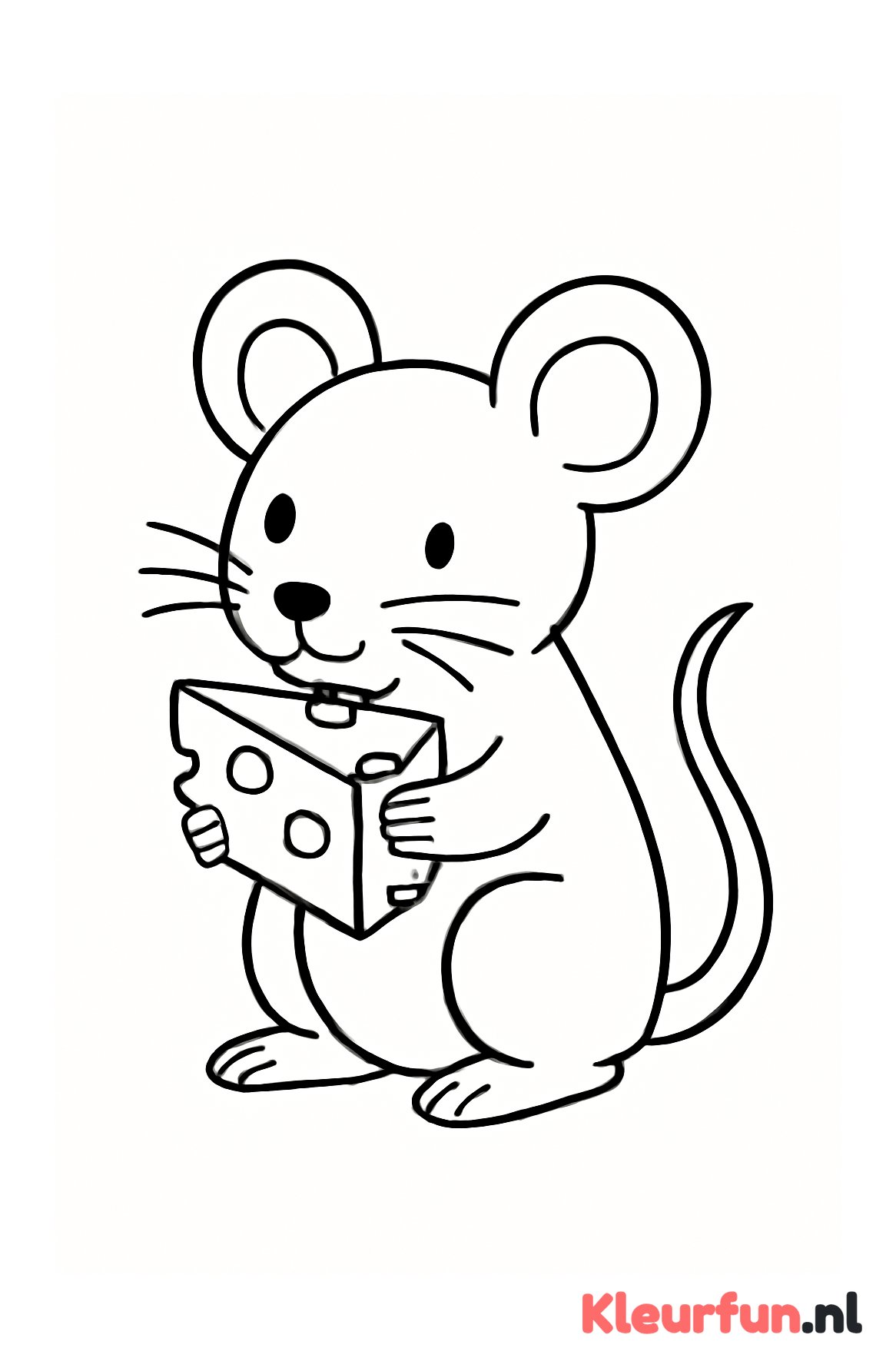 Grote muis met kaas