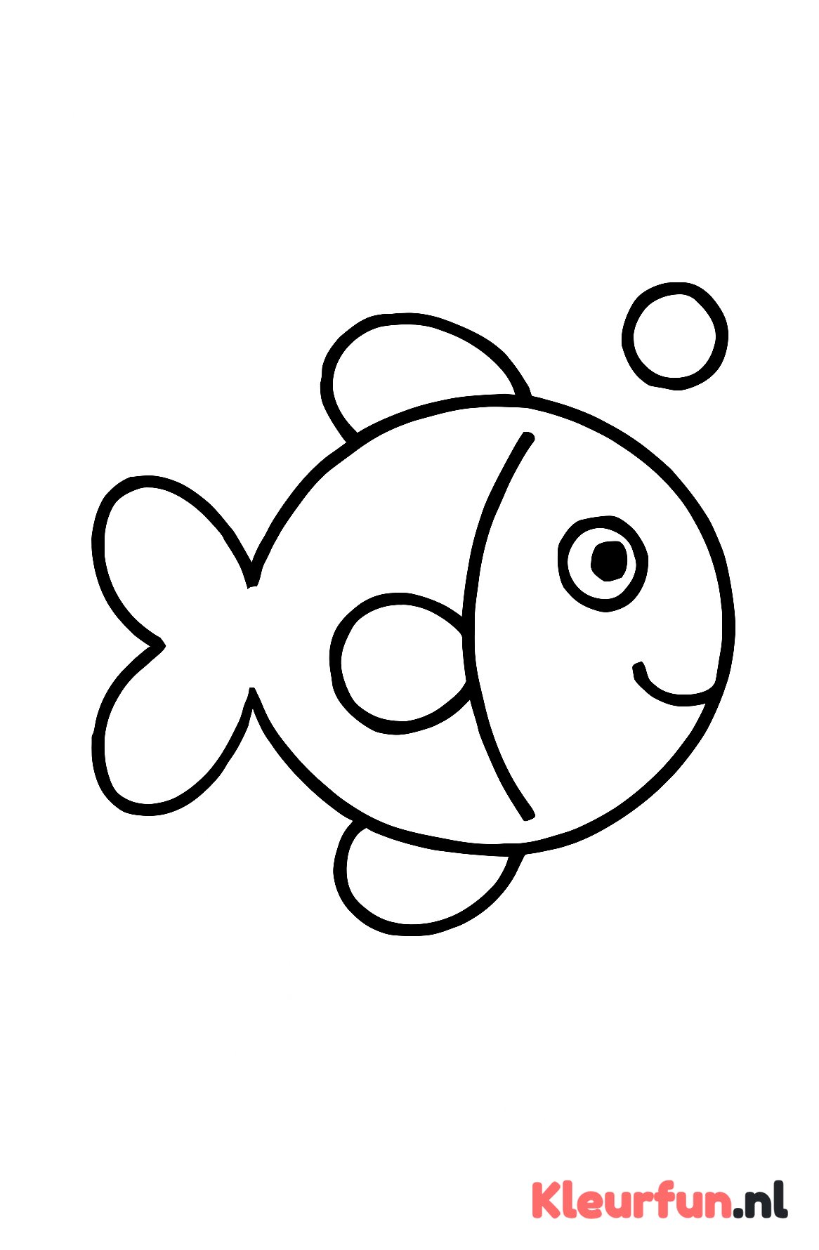 Grote vis met bubbel