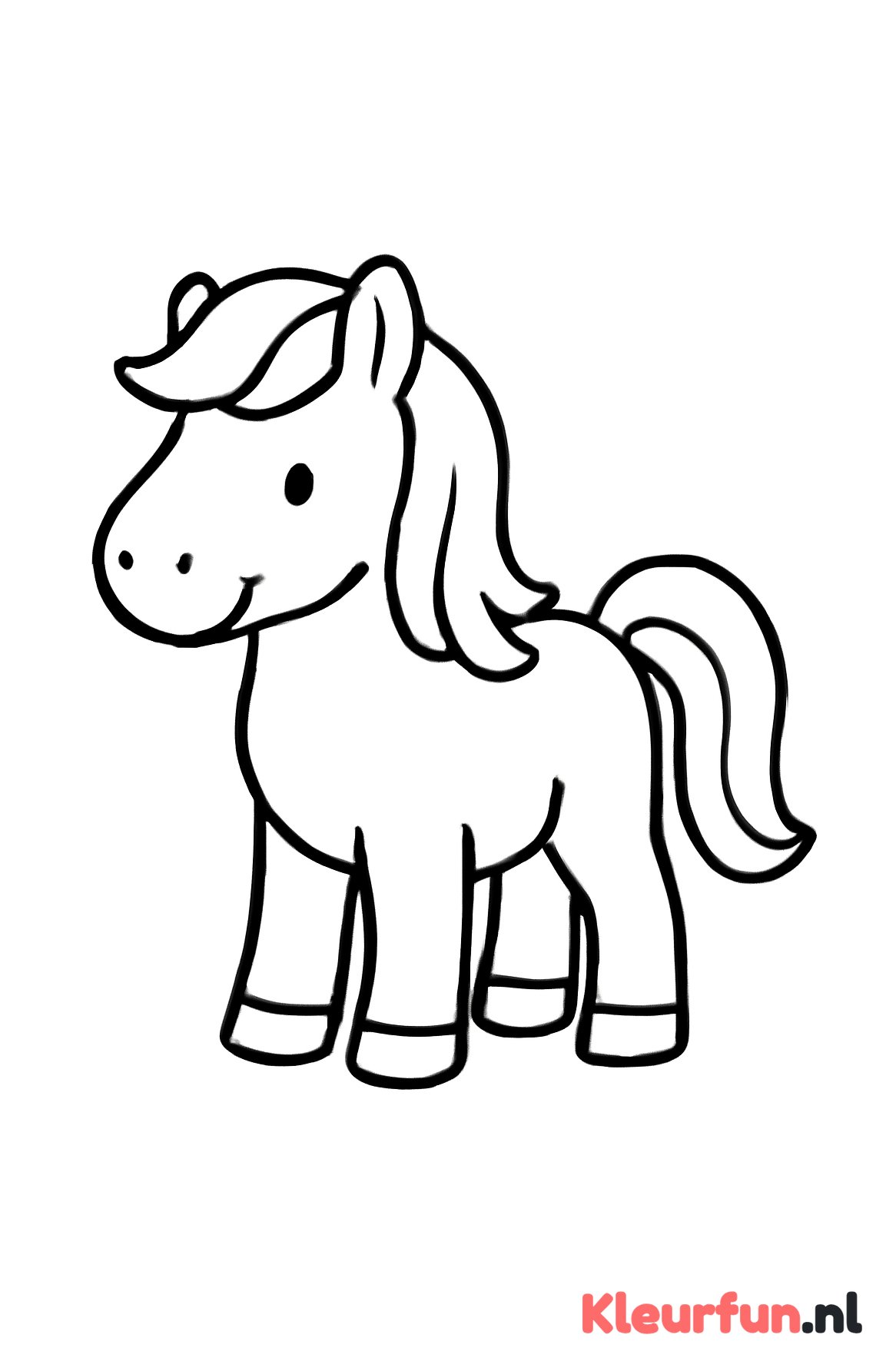 Grote vriendelijke pony