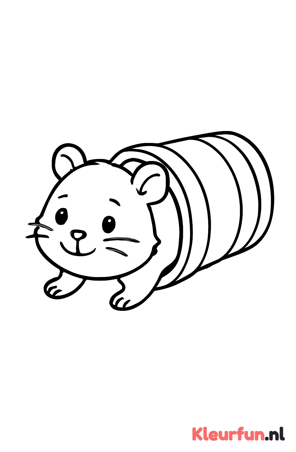 Hamster in Speeltunnel