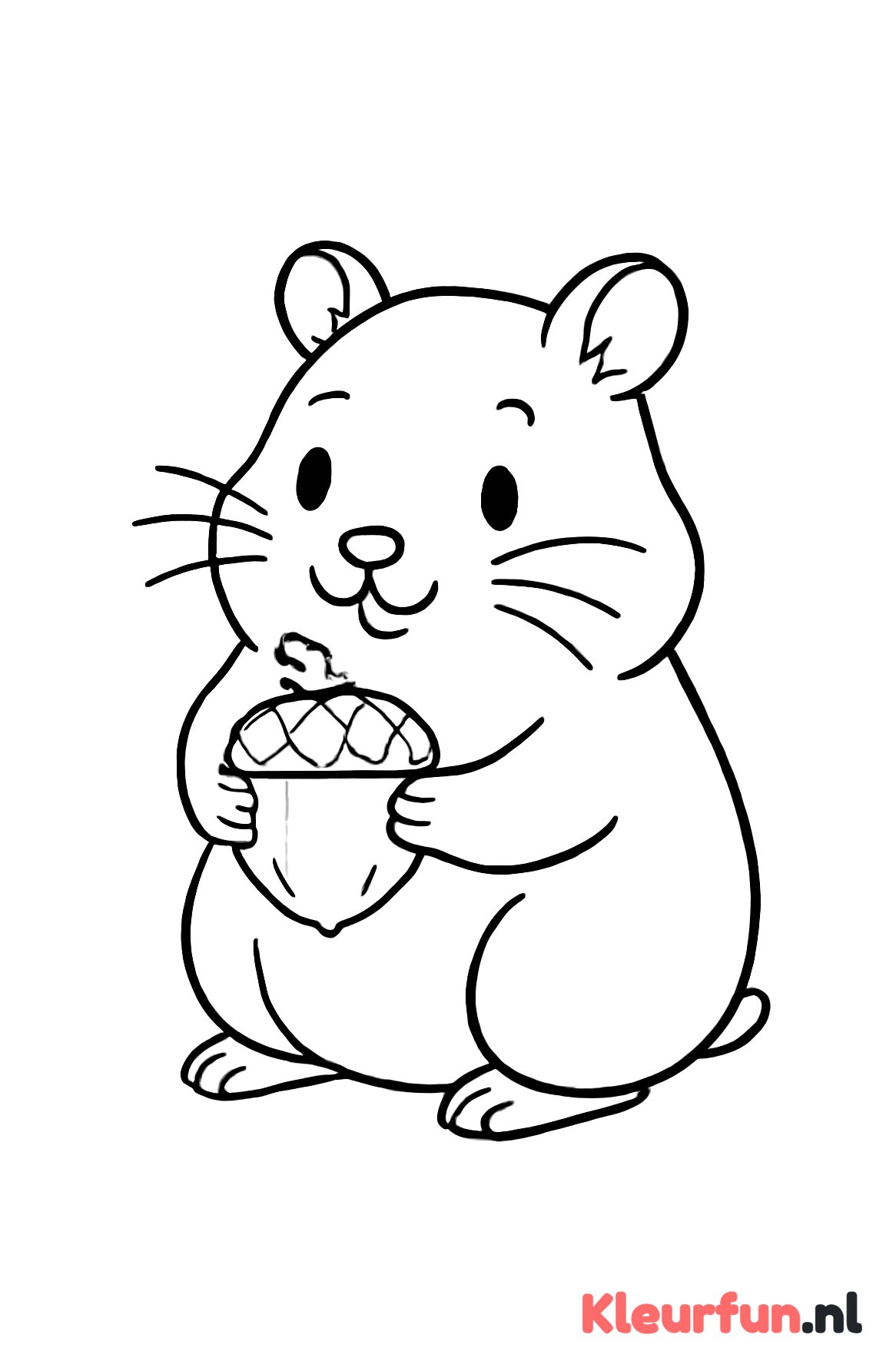 Hamster met een noot