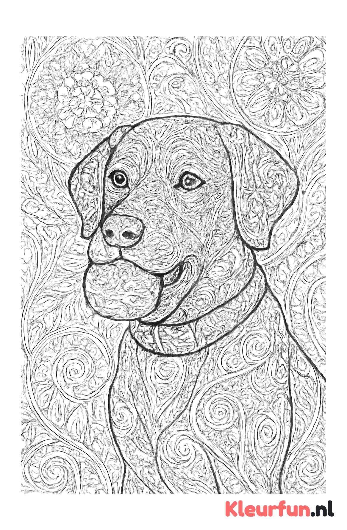 Hond met Mandala Patronen