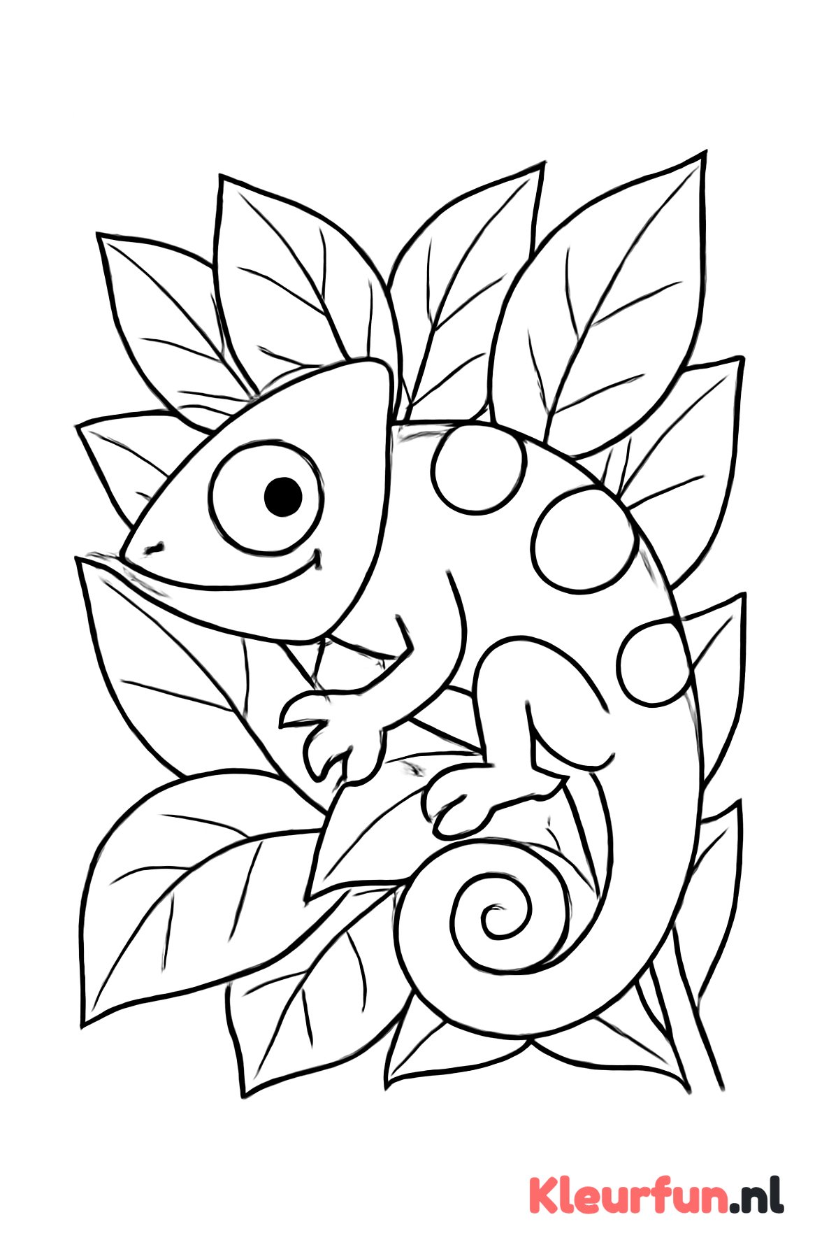Kameleon camoufleert zich