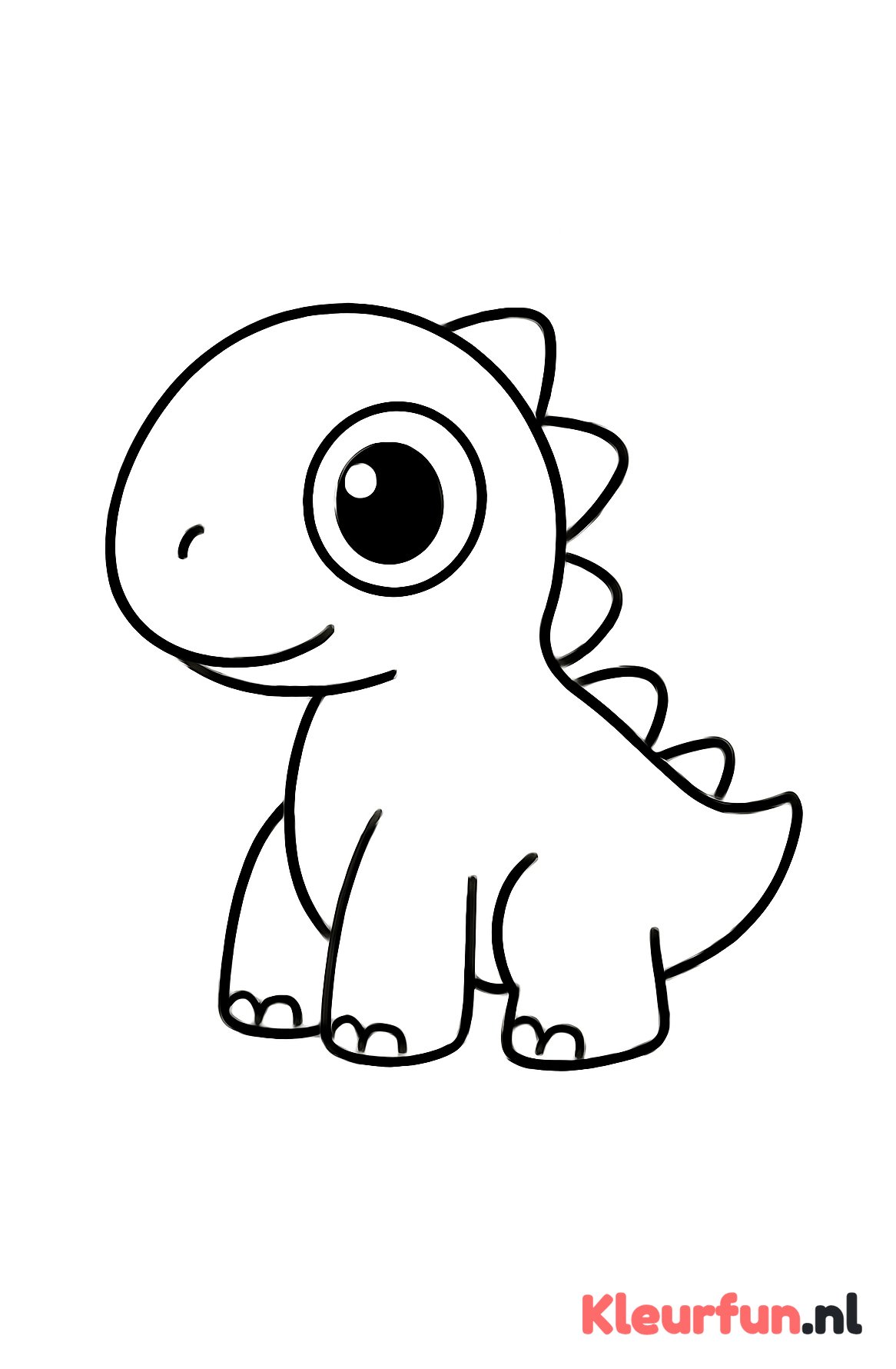 Kleine rond-ogige dino