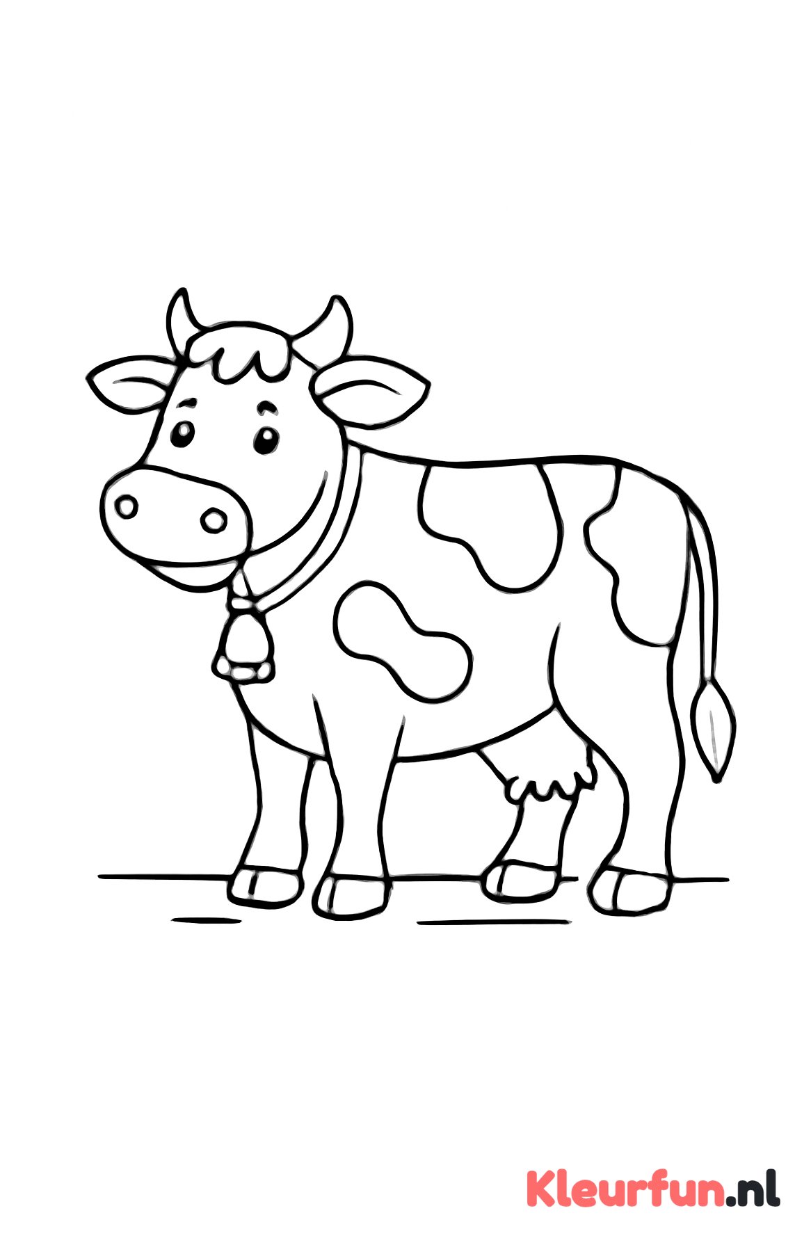 Koe met grote vlekken