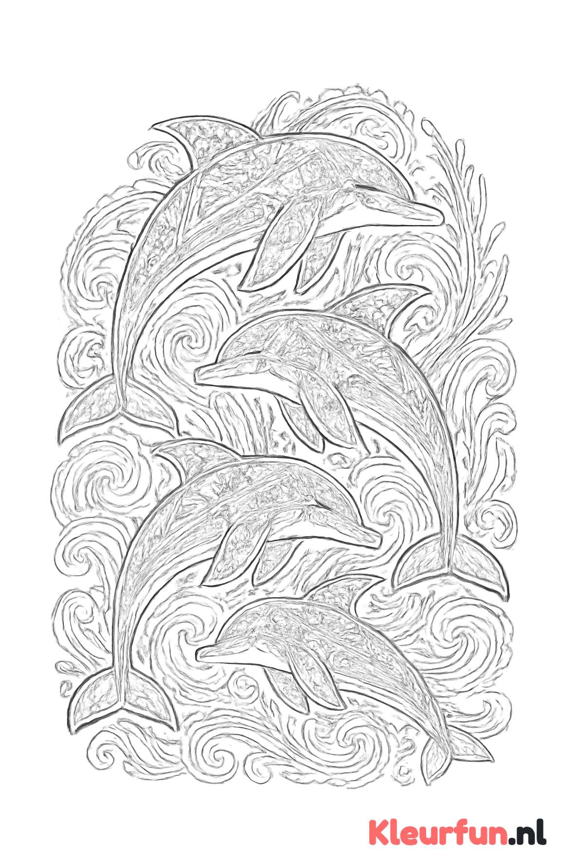 Mandala van dolfijnen
