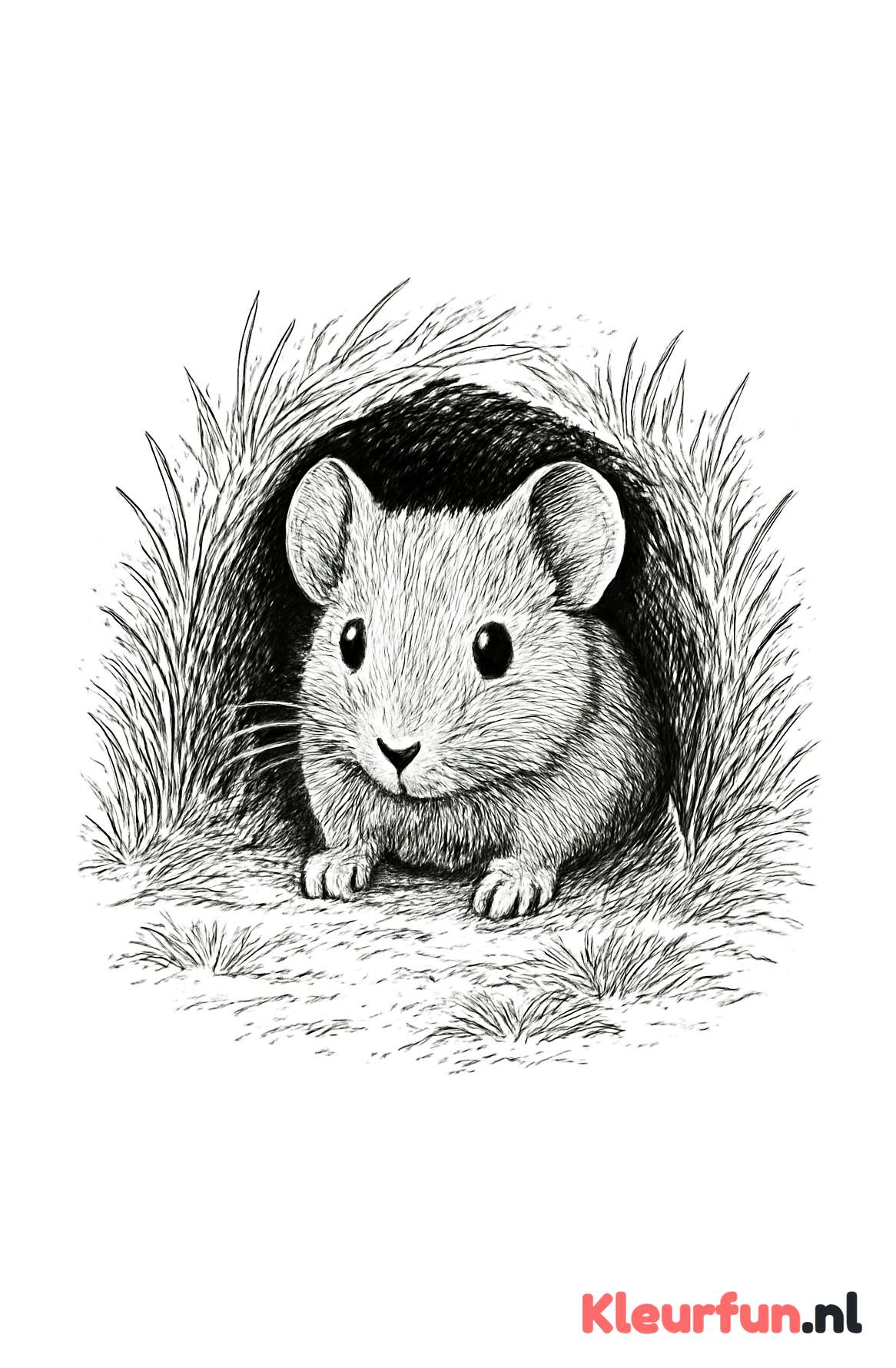 Muis Kijkend uit Muizenholletje