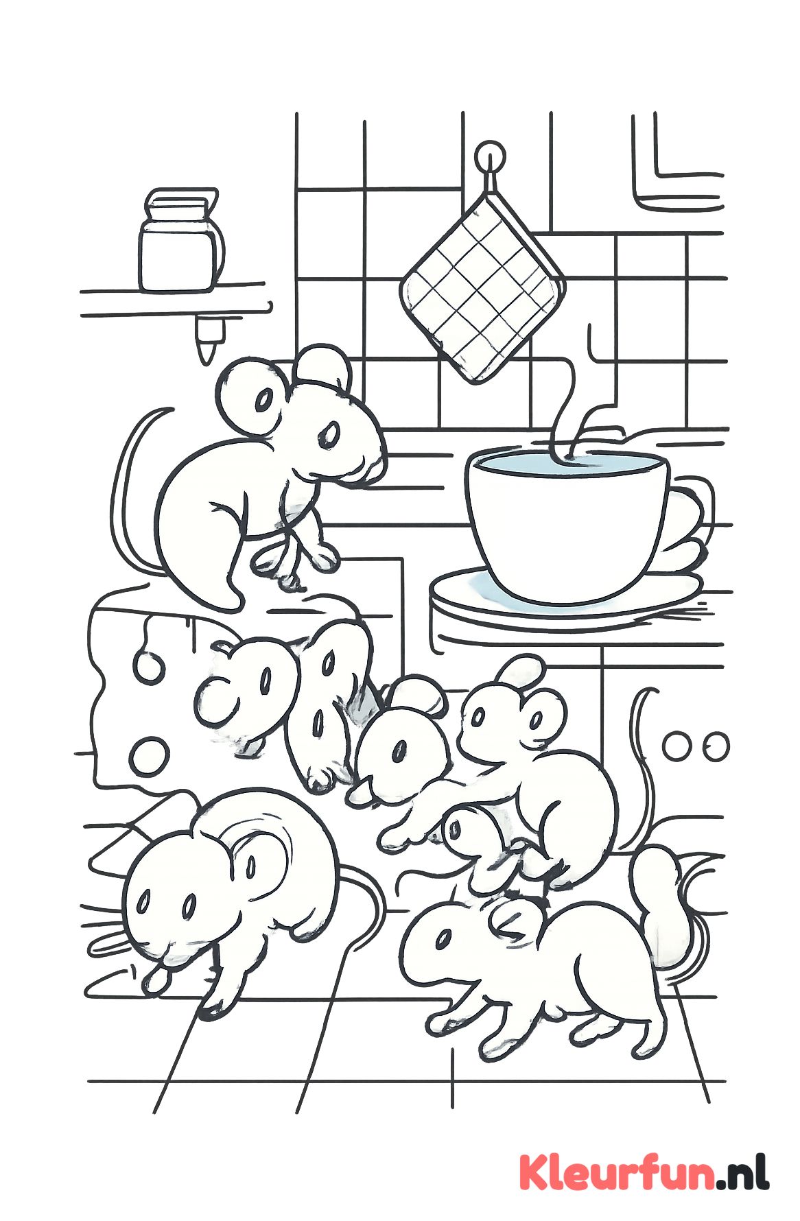 Muizen Spelen in de Keuken