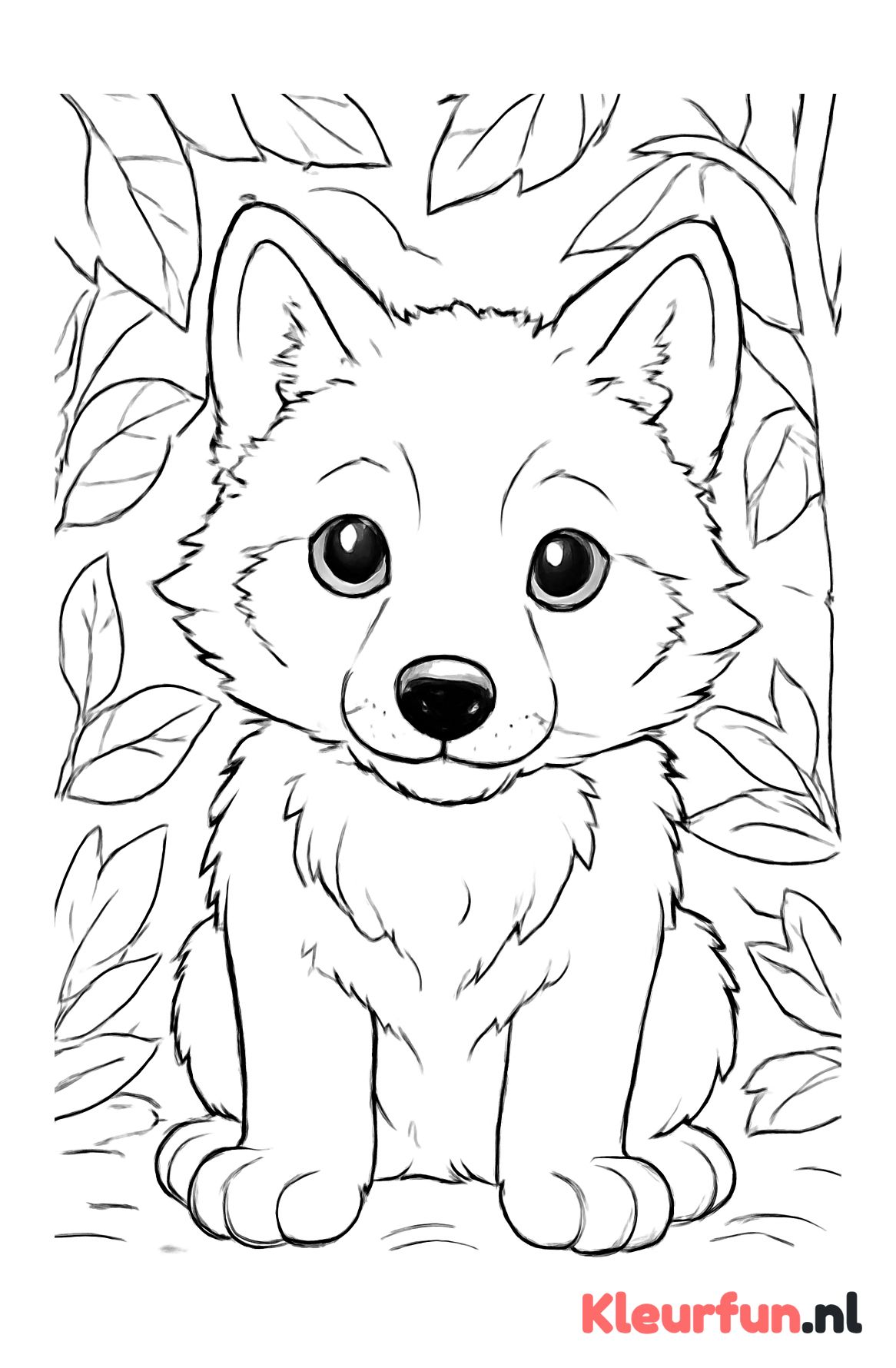 Nieuwsgierig wolfje