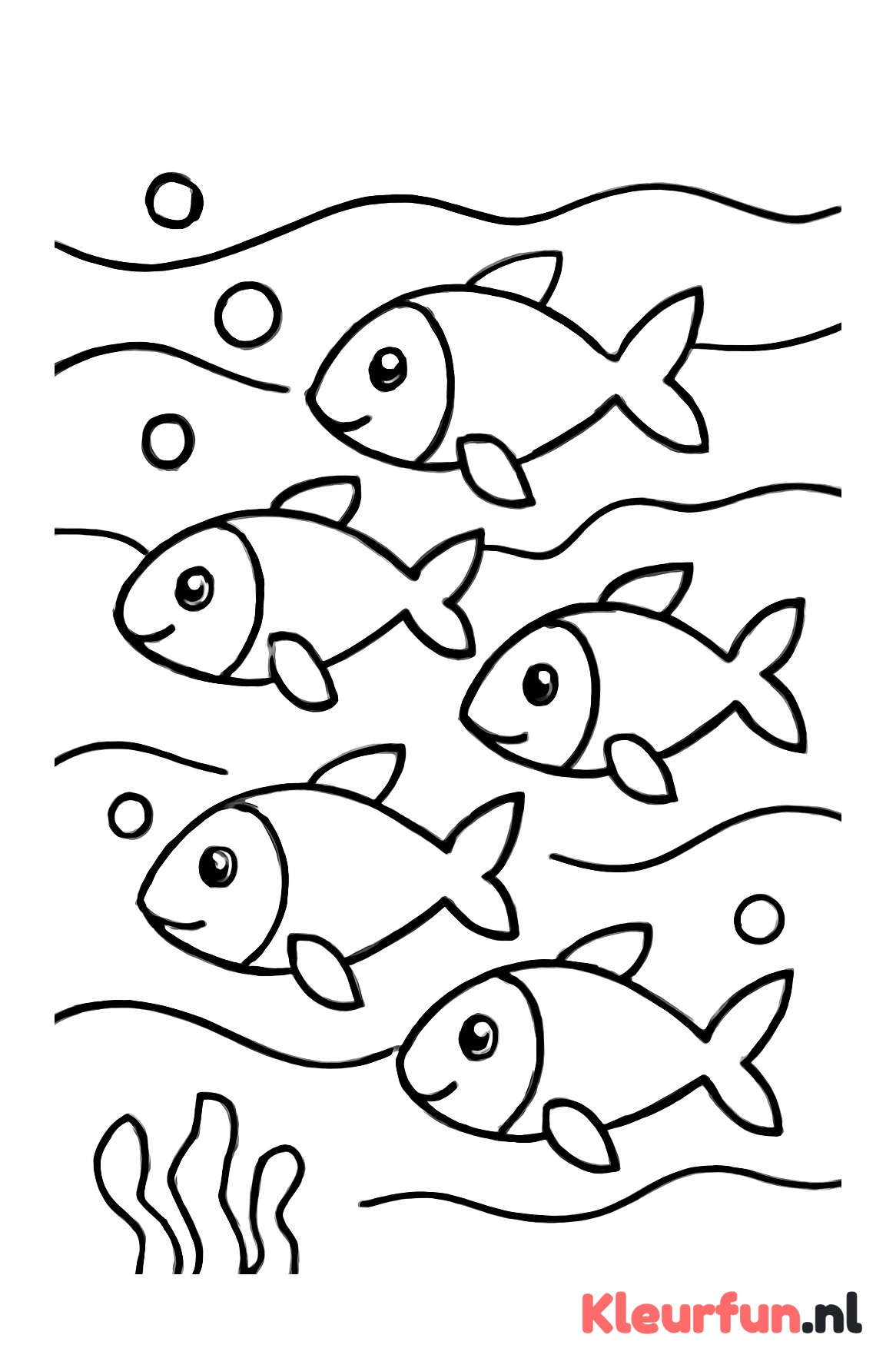 School vissen in de oceaan