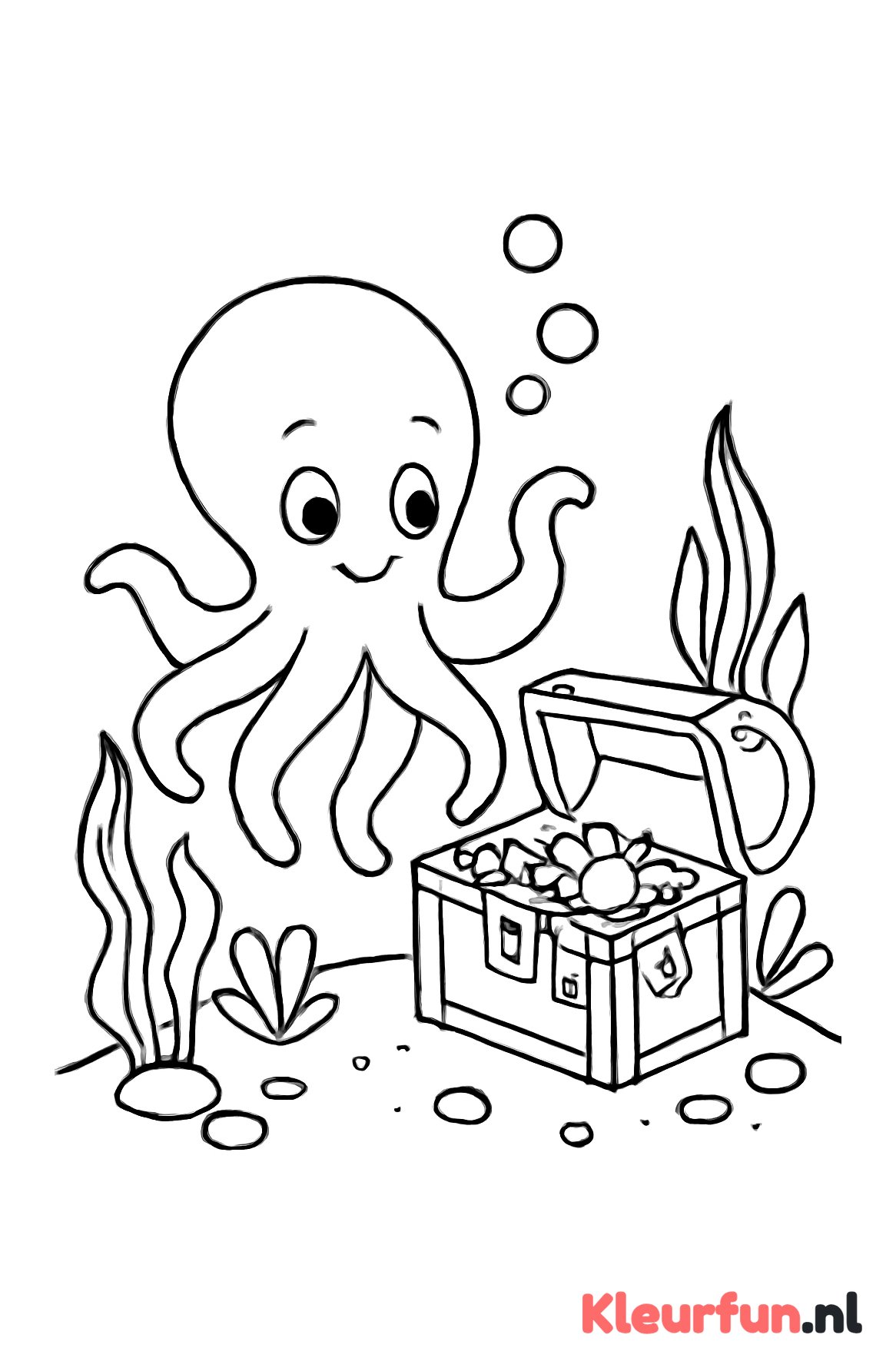 Octopus ontdekt een schatkist